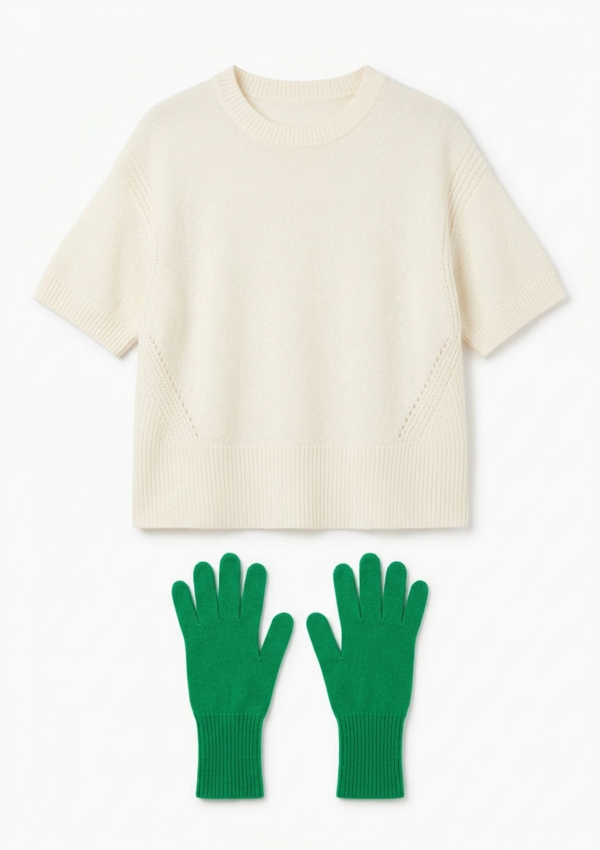 Cashmere Glove In Billiard Green