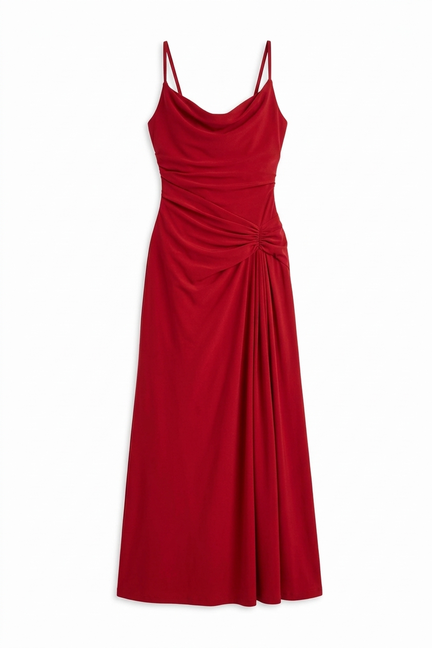 Melody Soft Cowl Neck Midaxi Dress