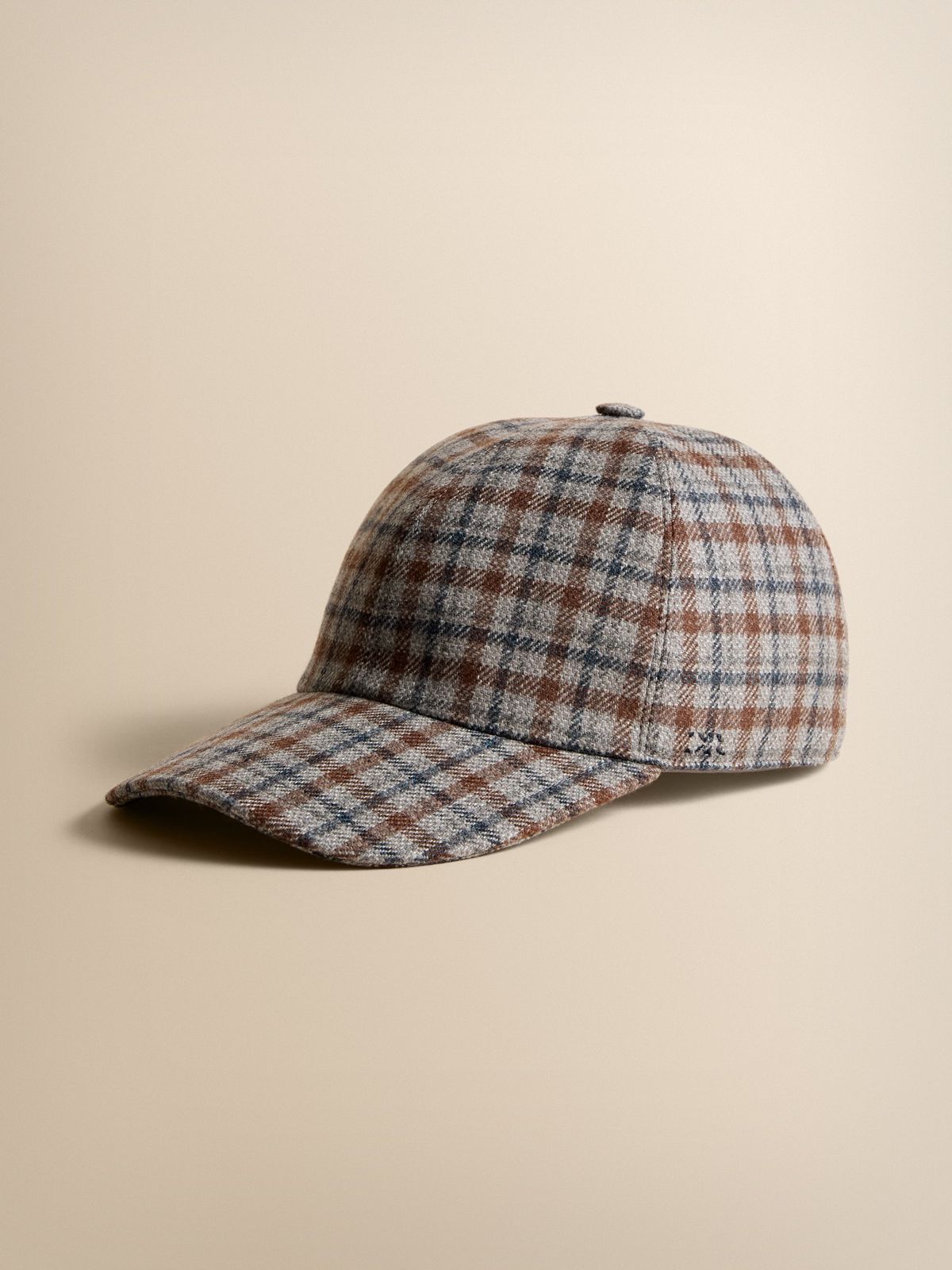 Duke Cashmere Cap Grey Check