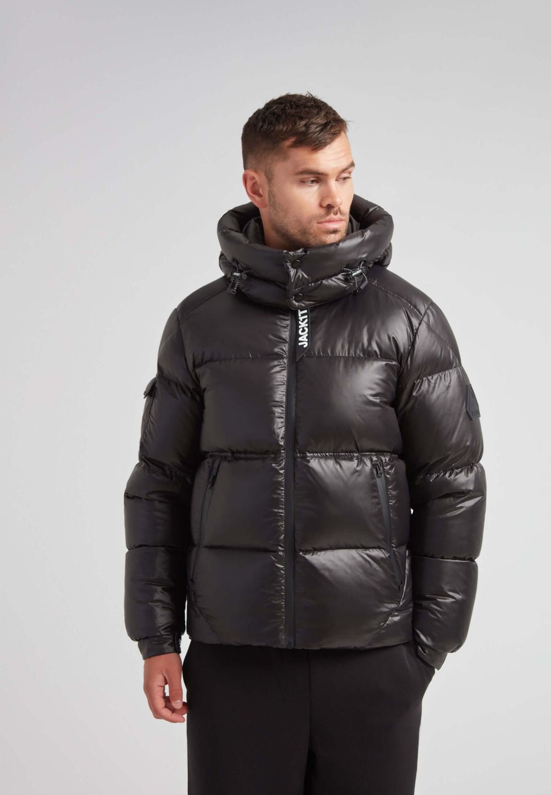 EZ Water Puffer Racer Jacket Lux Black