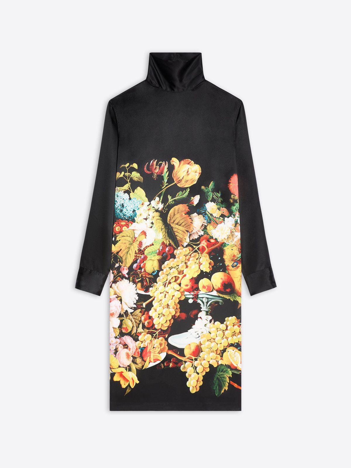 Printed silk dress