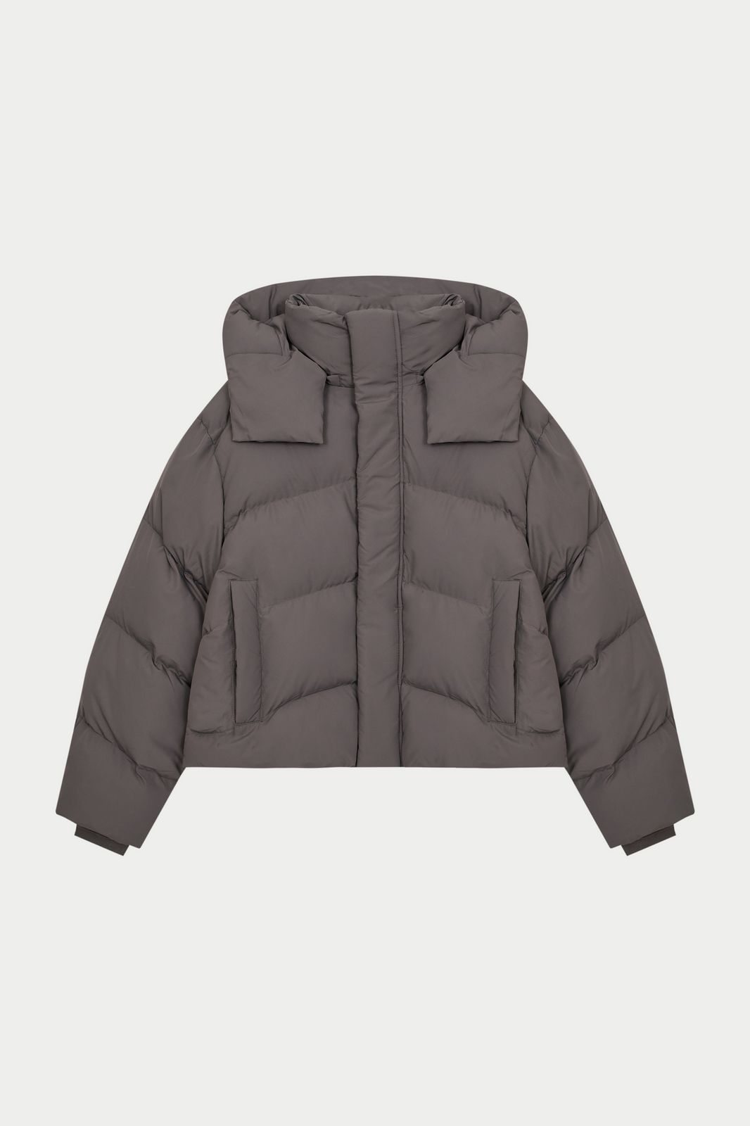PUFFER COAT - BROWN