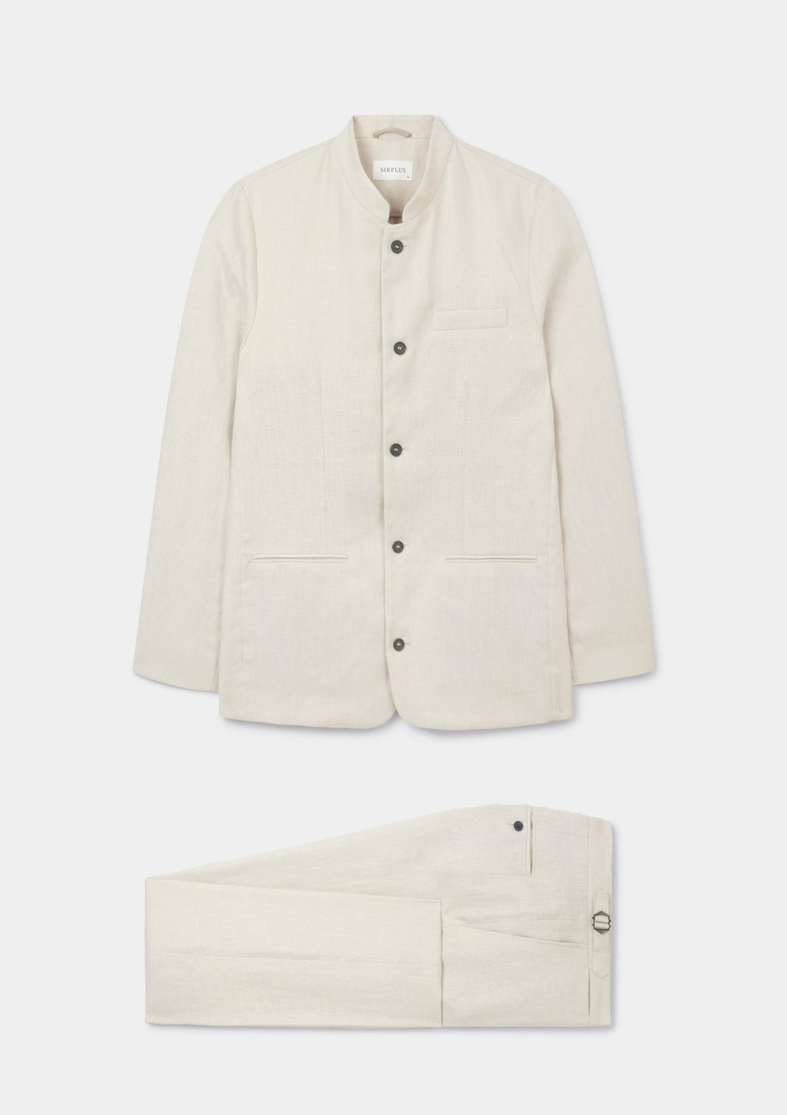 Ivory Linen Nehru Suit