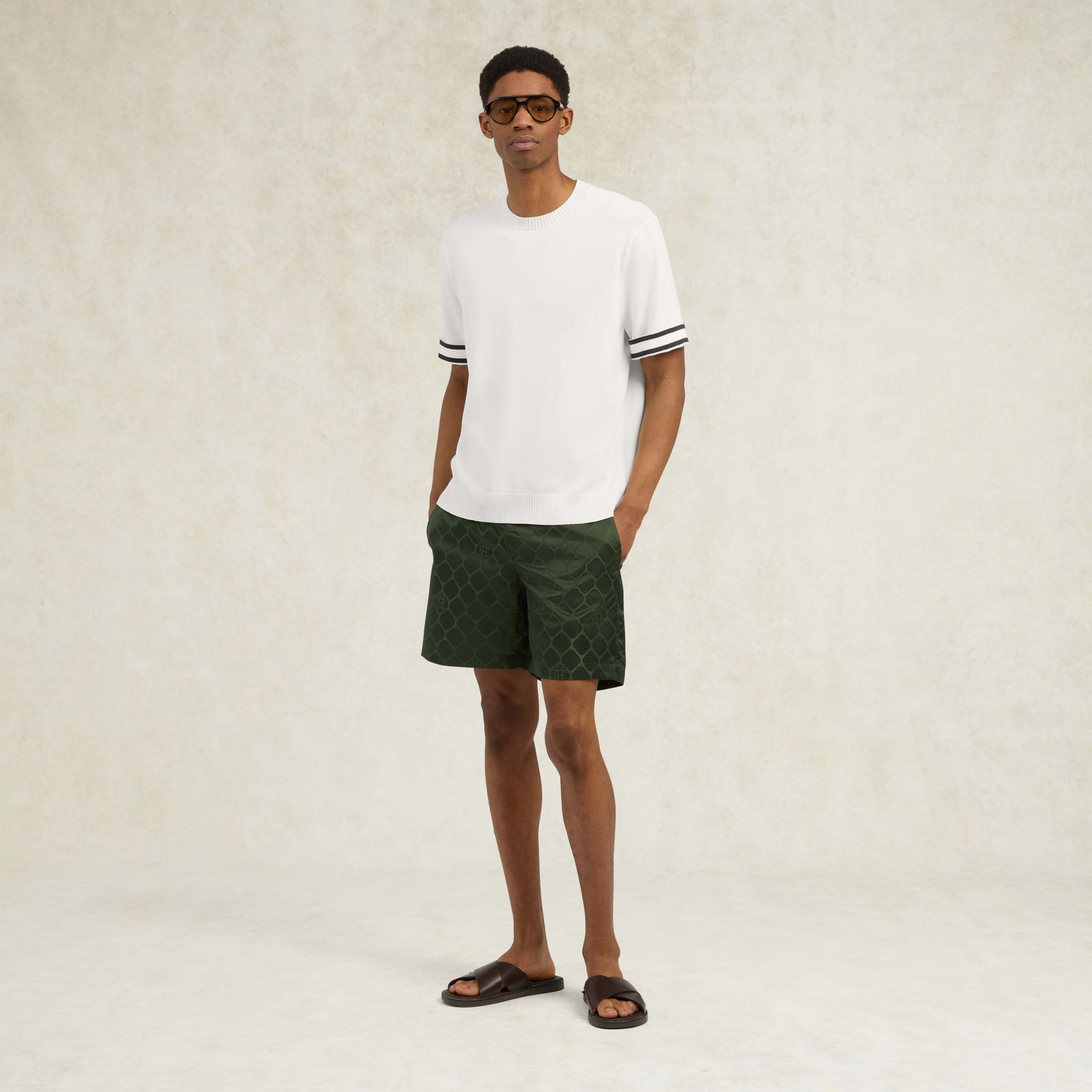 Baller Knitted T-Shirt - Ivory