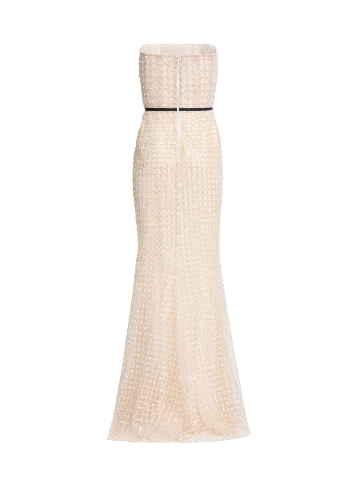 Strapless Pearl Long Dress