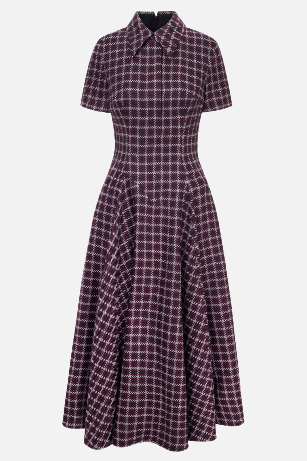 Jody Dress in Red and Black Houndstooth