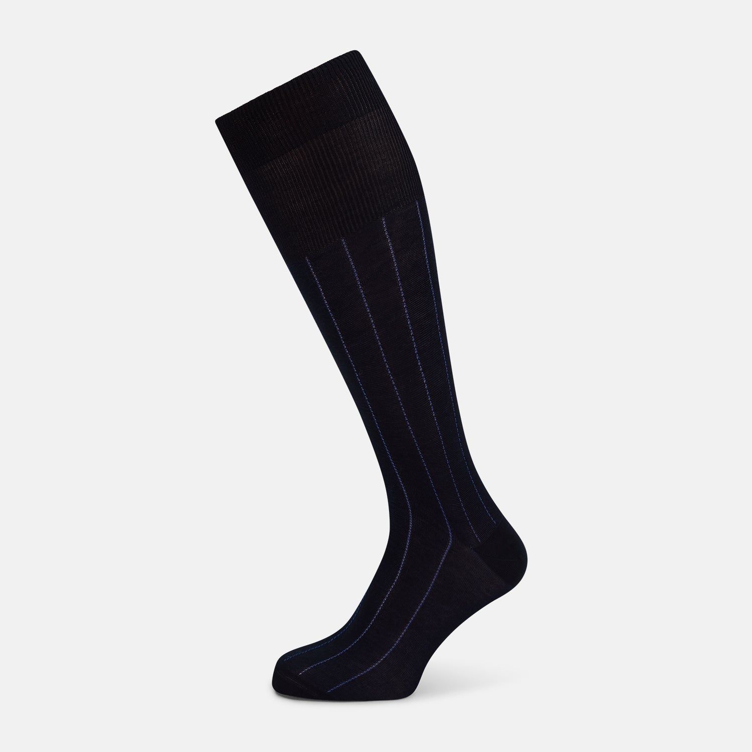Azzurro/violet Dash Striped Long Socks