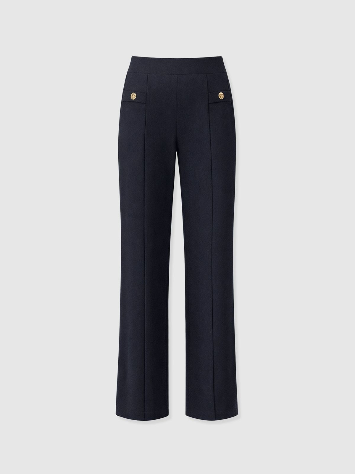 Averie Wide Leg Pant - Navy Molten