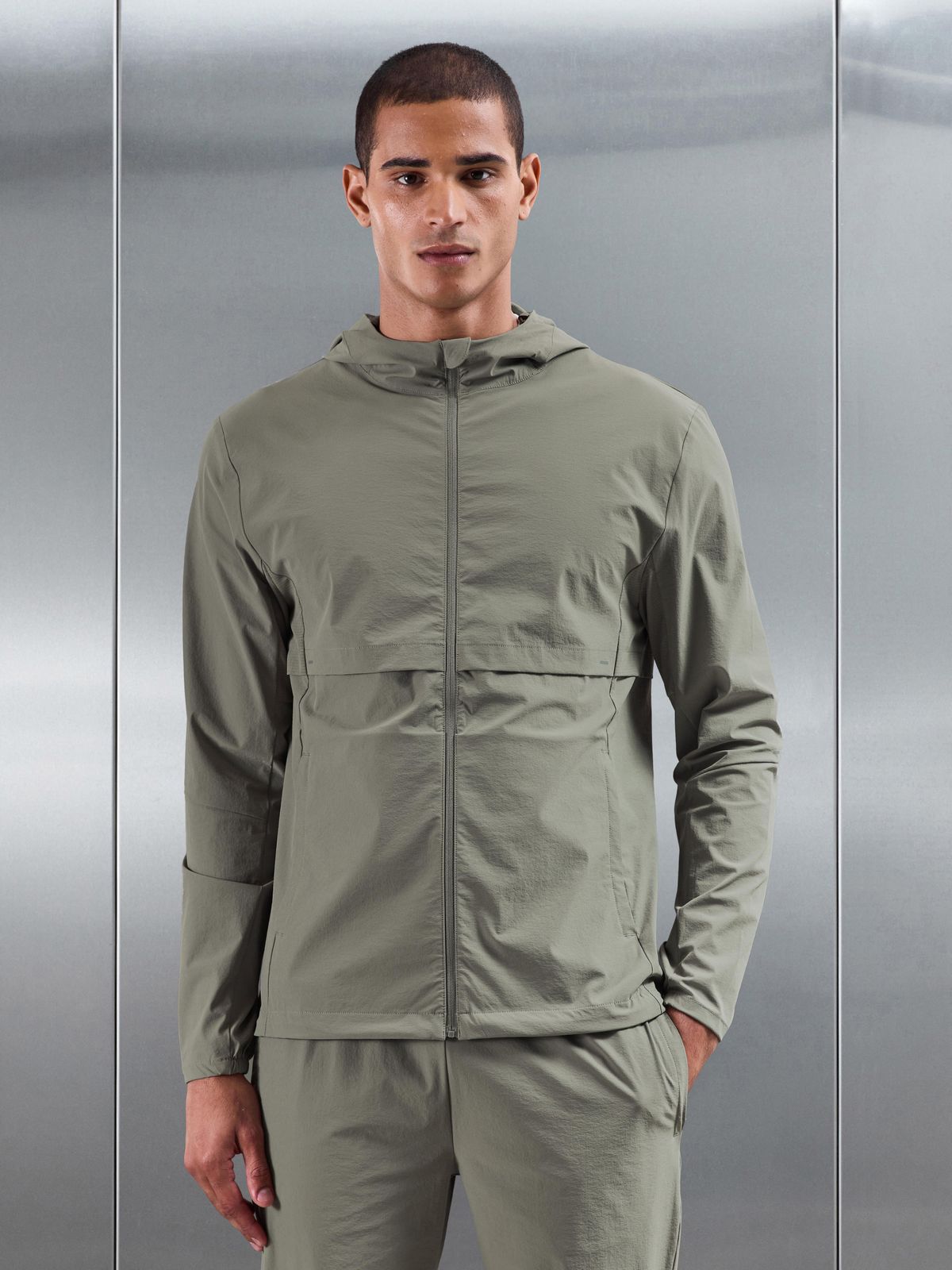 Performance Windbreaker in Sage