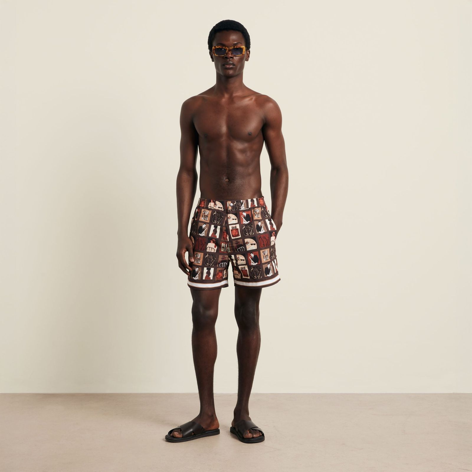 Wilson Swimshort Recycled Polyester - Chocolate Brown