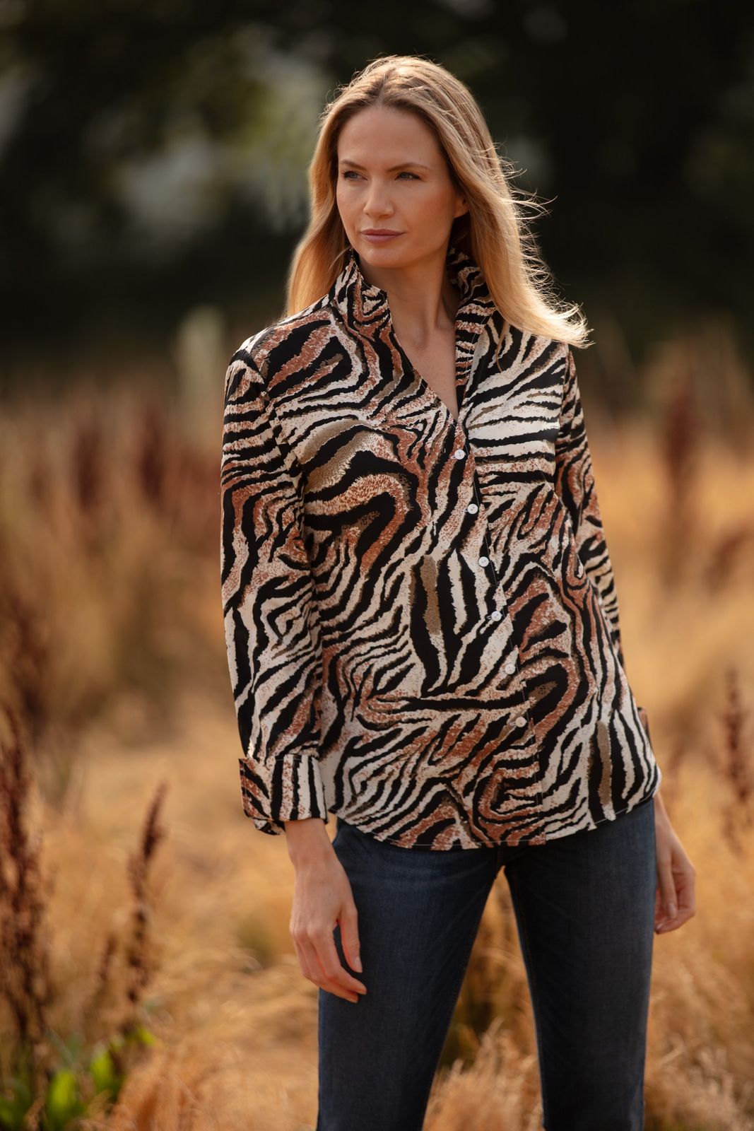 Chelsea Shirt In Tiger Print
