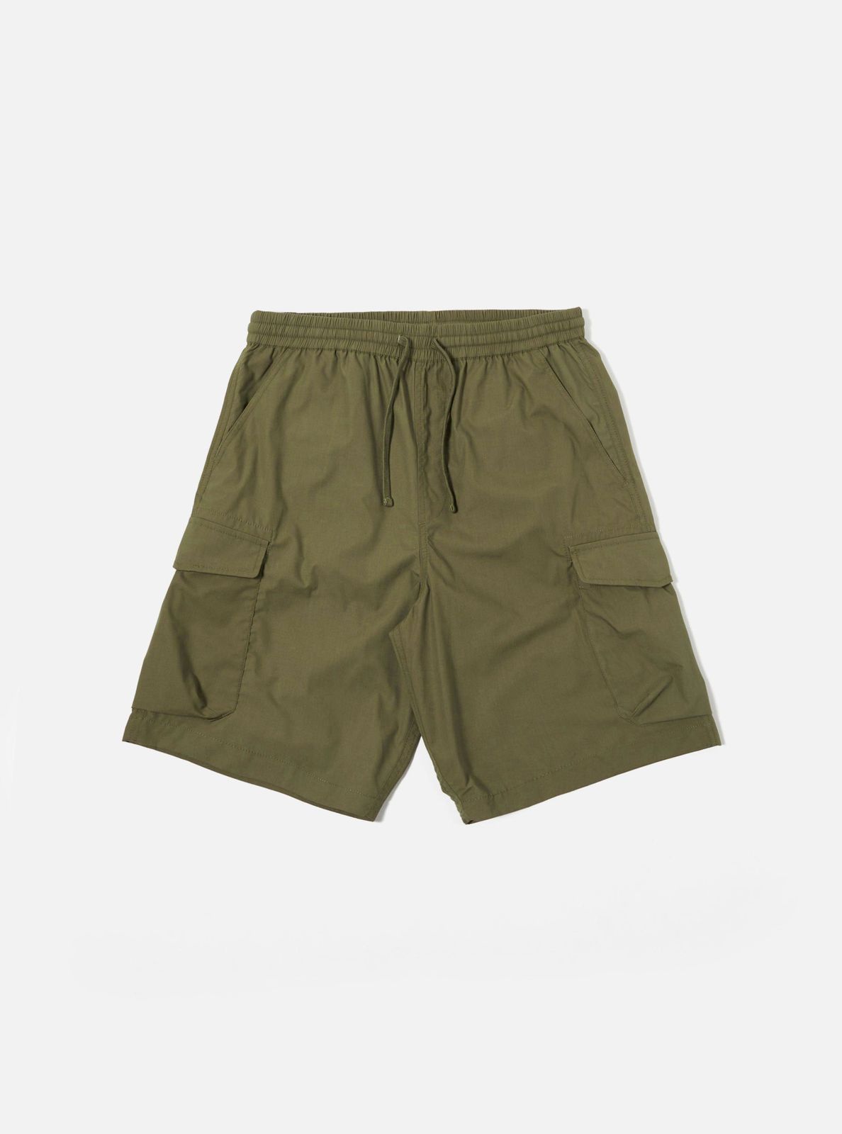 Olive Recycled Polytech Parachute Short