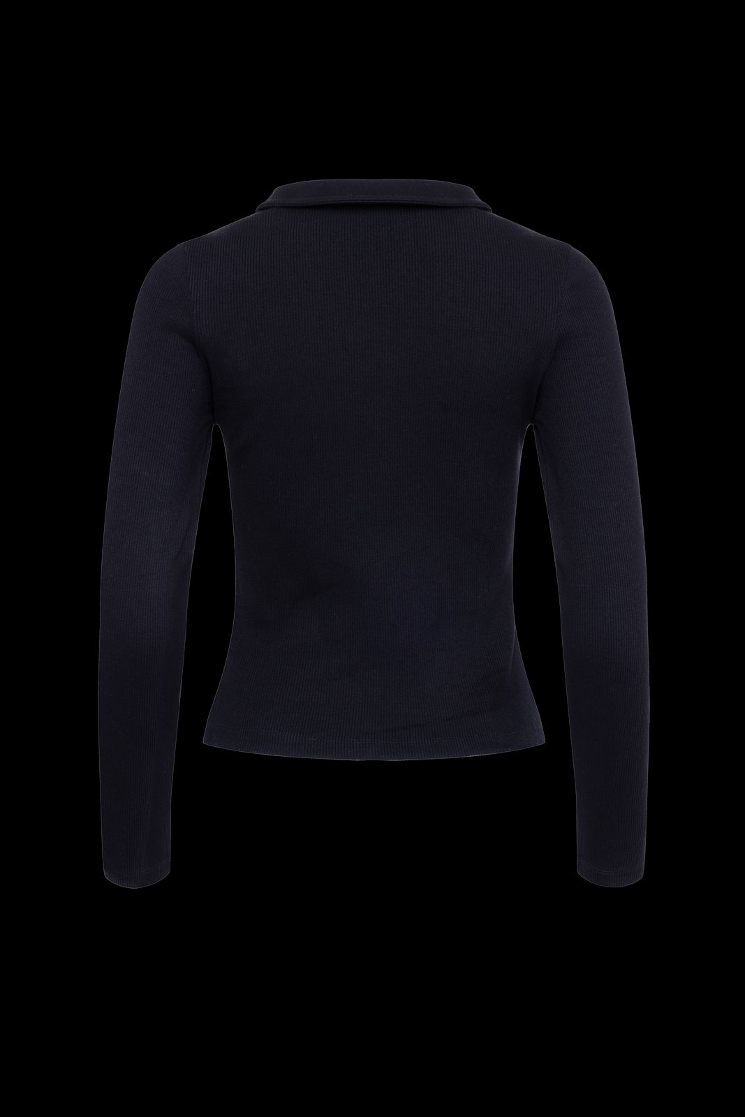 The Kōr Ribbed Knit Organic Cotton Chelsea Top in Black
