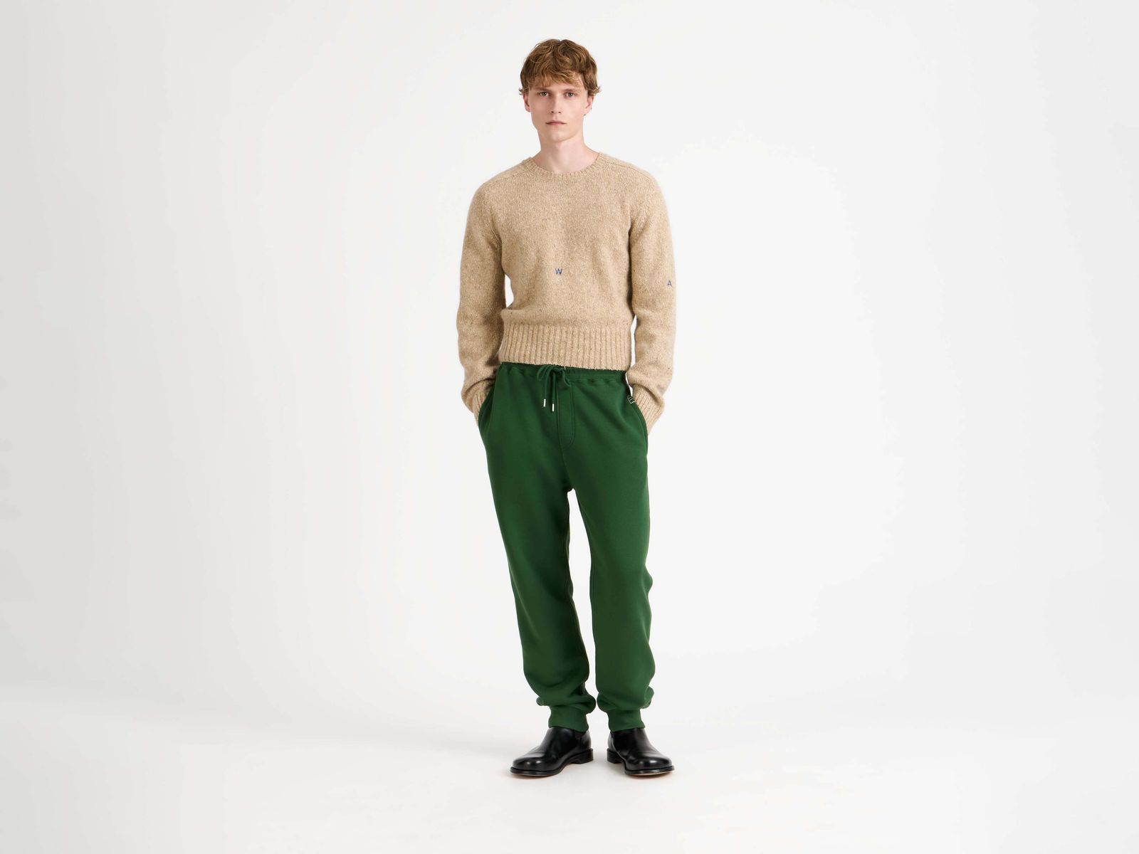 CL_CUFFED SWEATPANTS - NAVY_JR0057PG1901
