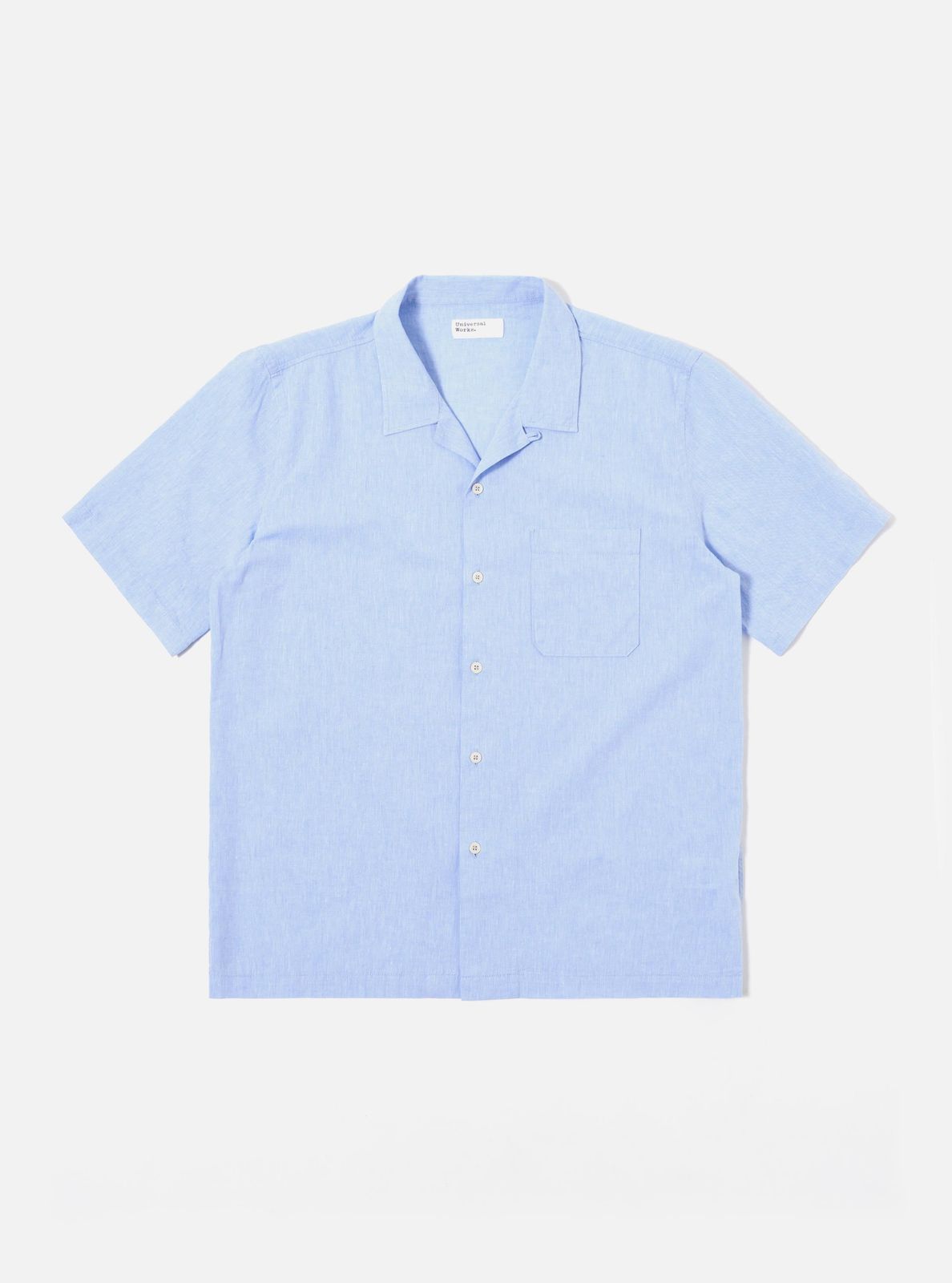 Sky Blue Sido Linen Mix Road Shirt