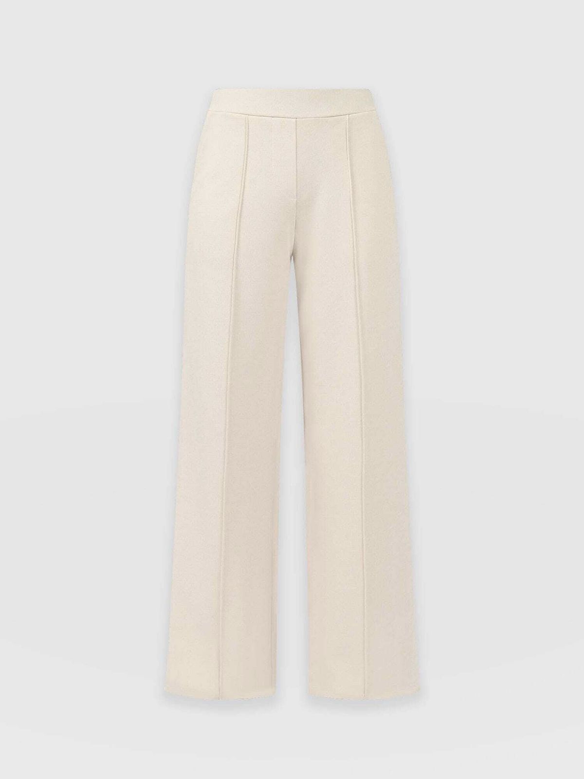 Keller Wide Leg Pant - Cream