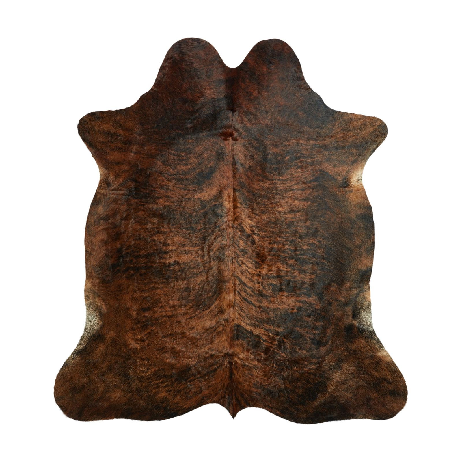 Cowhide Rug - Brown & Black (190cm x 190cm)