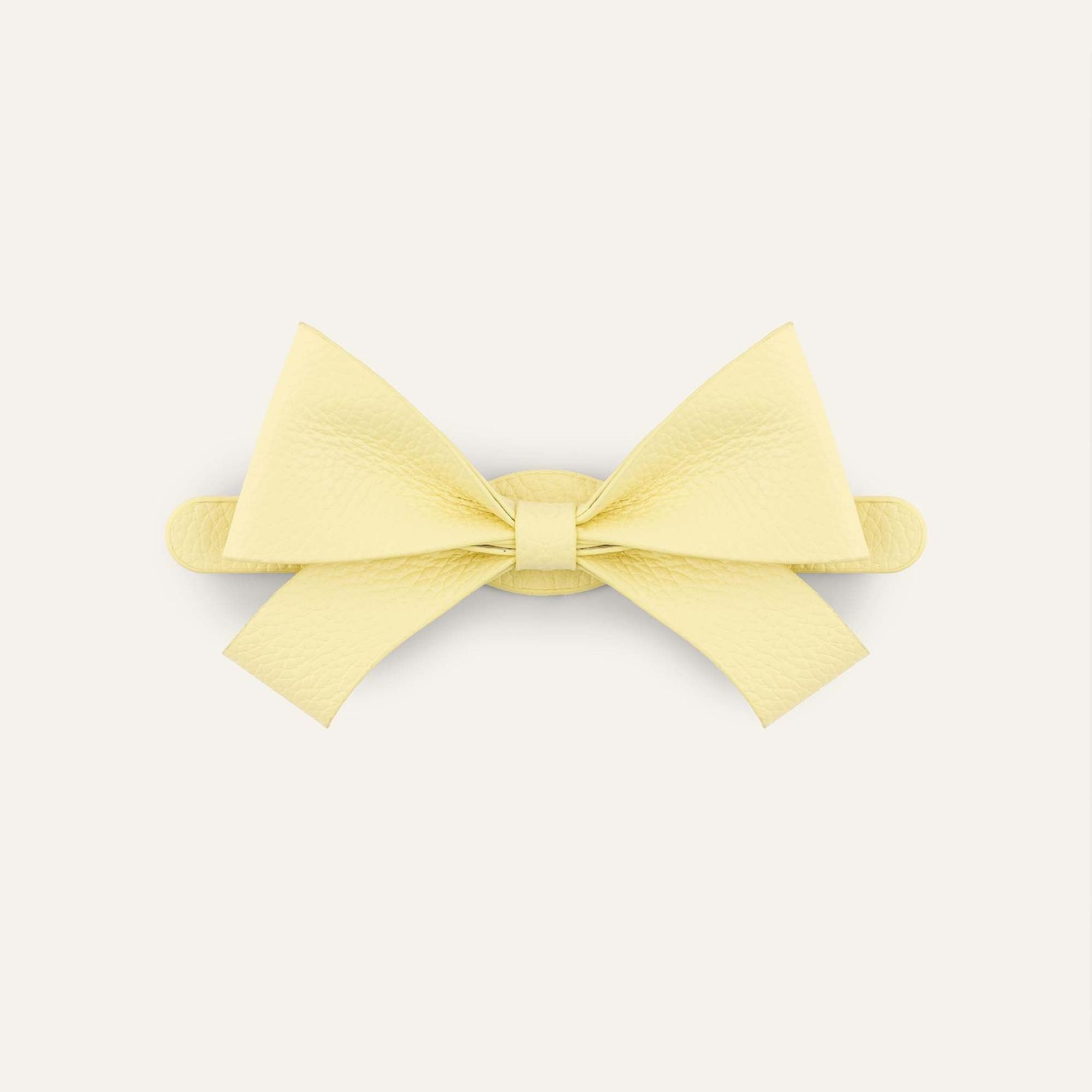 Bijoux Bow Mini | Lemon Cream  with Gold hardware