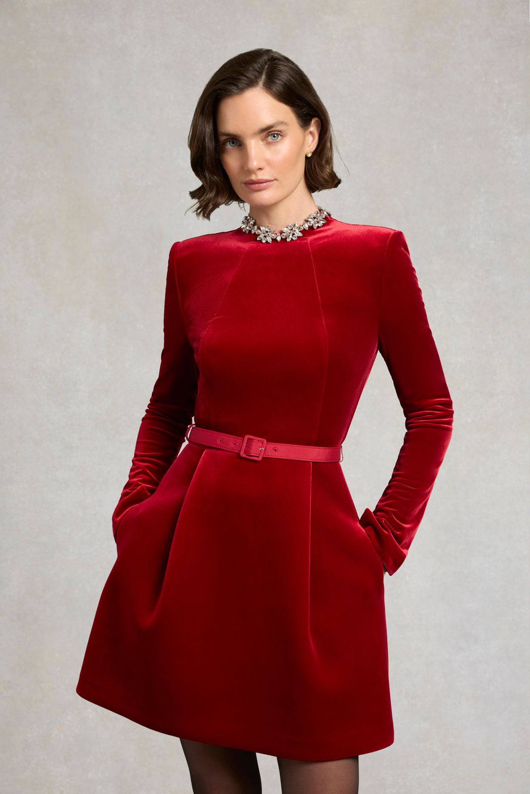 Verona Mini Dress (Heritage Red)