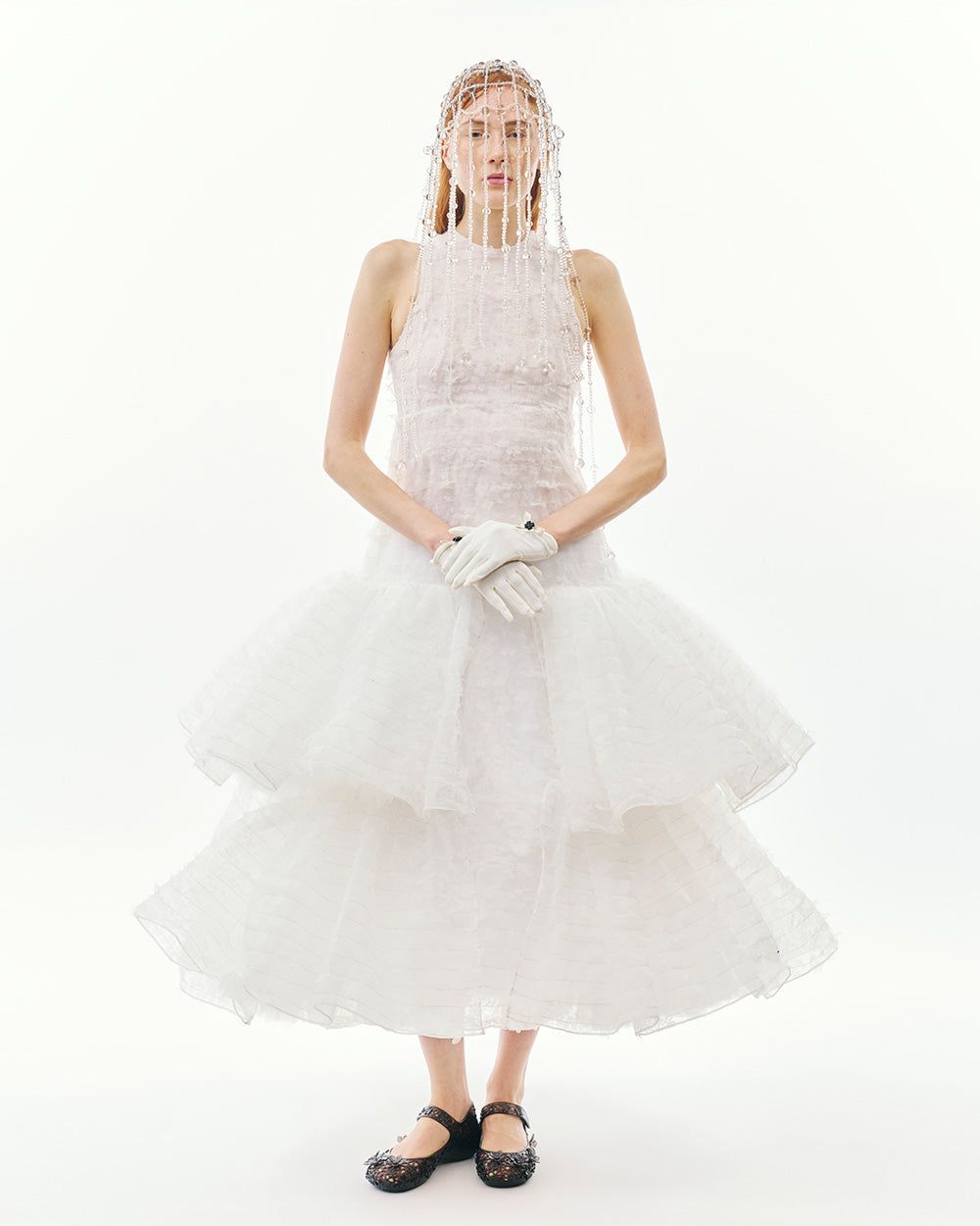 LASER-CUT FLOWER BRIDAL DRESS