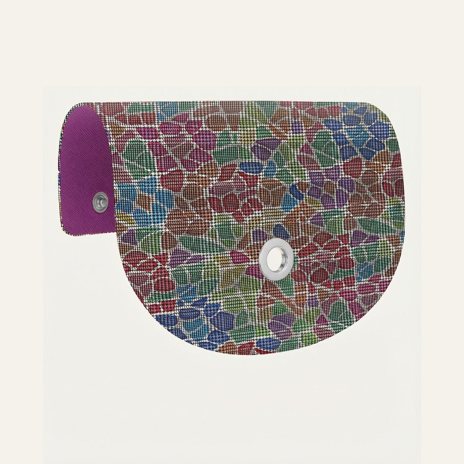 Mini Flap | Kaleidoscope with Silver hardware