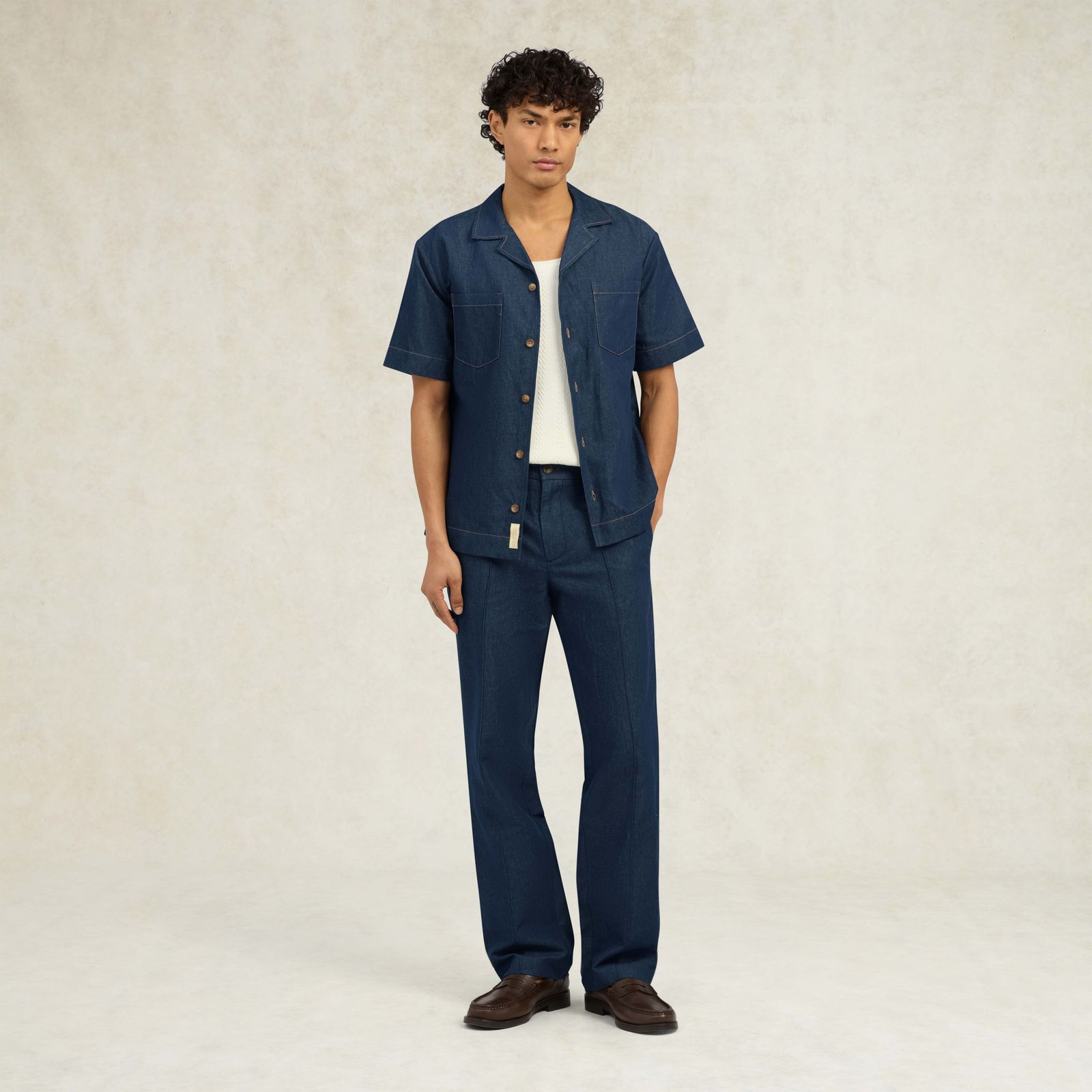 Eastwood Straight Leg Denim Trouser - Dark Blue