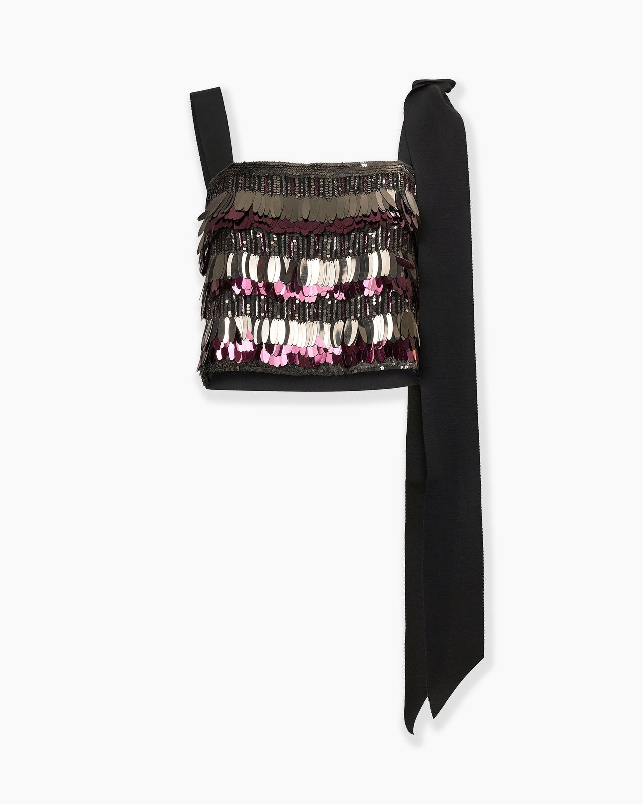 Sequin-Embroidered Top