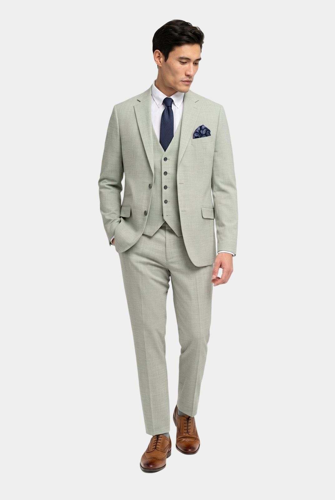Camden Sage Three Piece Suit