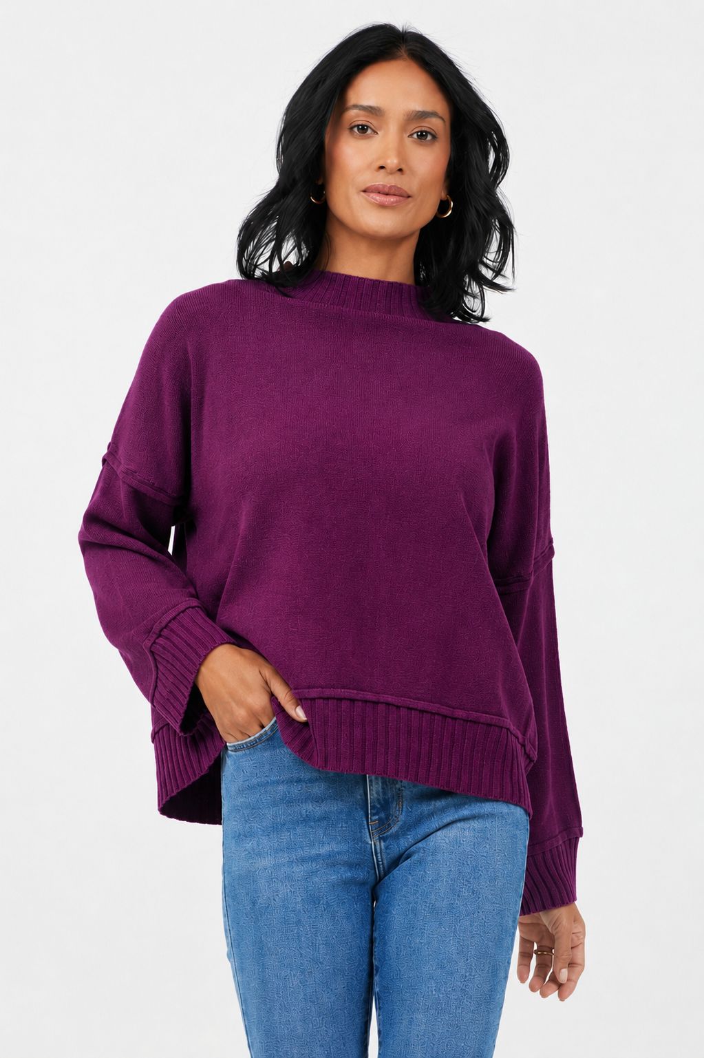 Freesia Chunky Wide Sleeve Knit Sweater