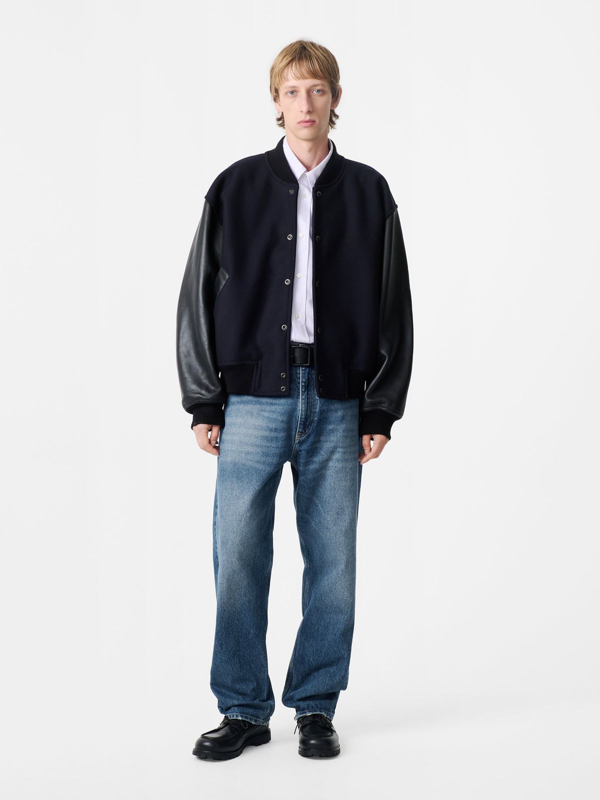 Riso Straight Leg Denim Pant in Worn Wash Indigo