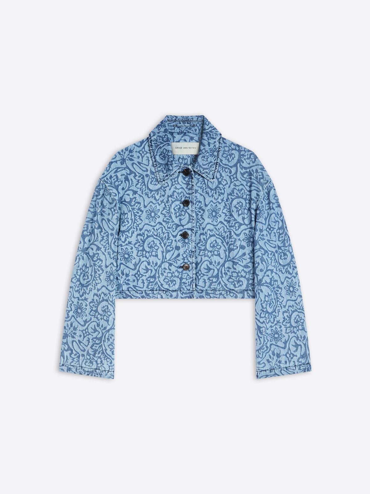 Printed denim jacket