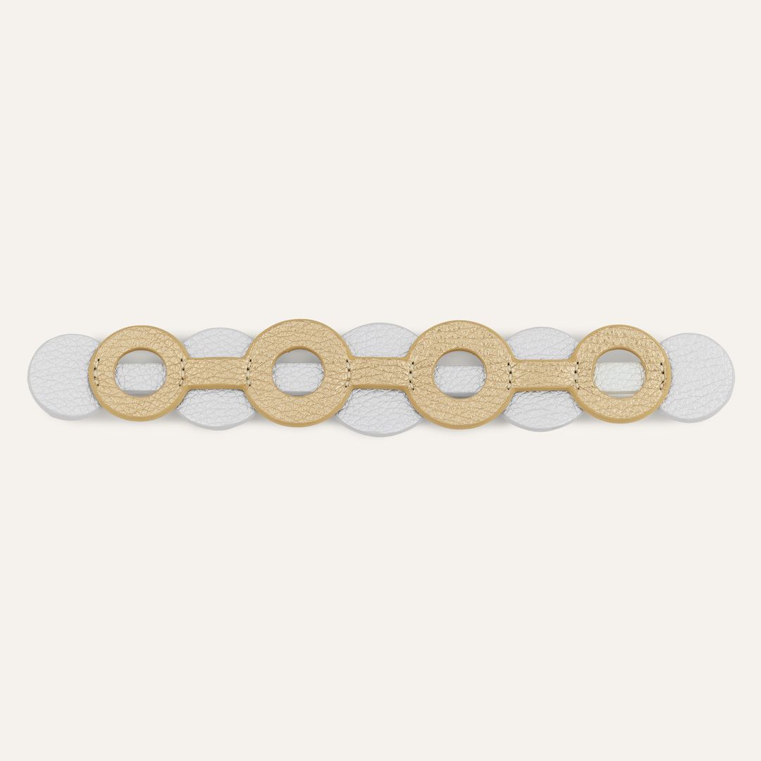 Deco Duo Classic | Shimmer Metallic Gold Soft Metallic Silver with Silver hardware