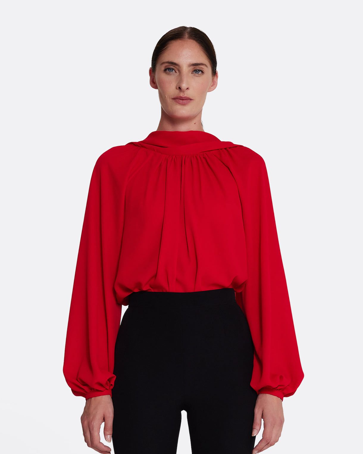Tilde Top in Azalea Red