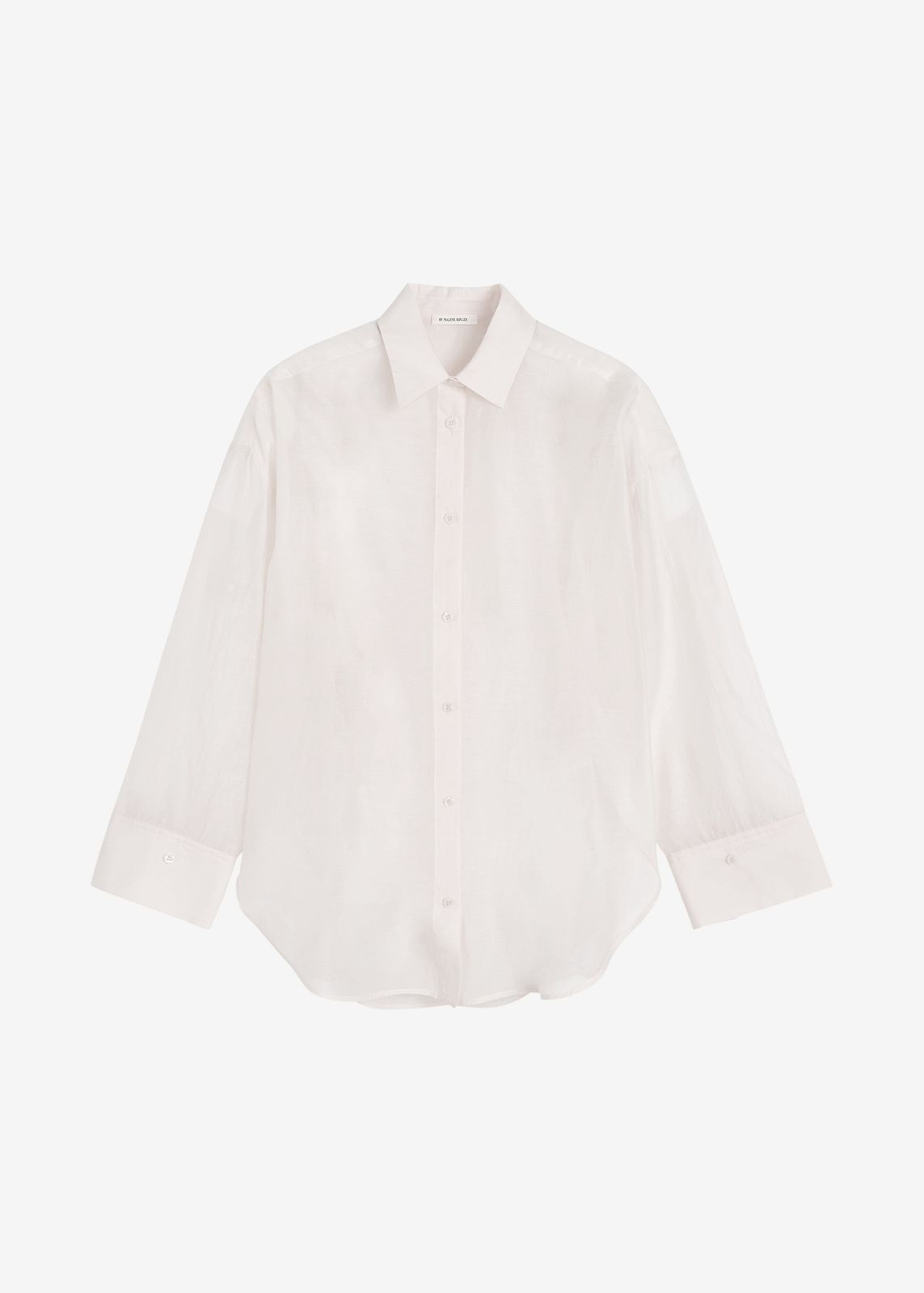 By Malene Birger Derris Silk Organza Shirt - Soft White