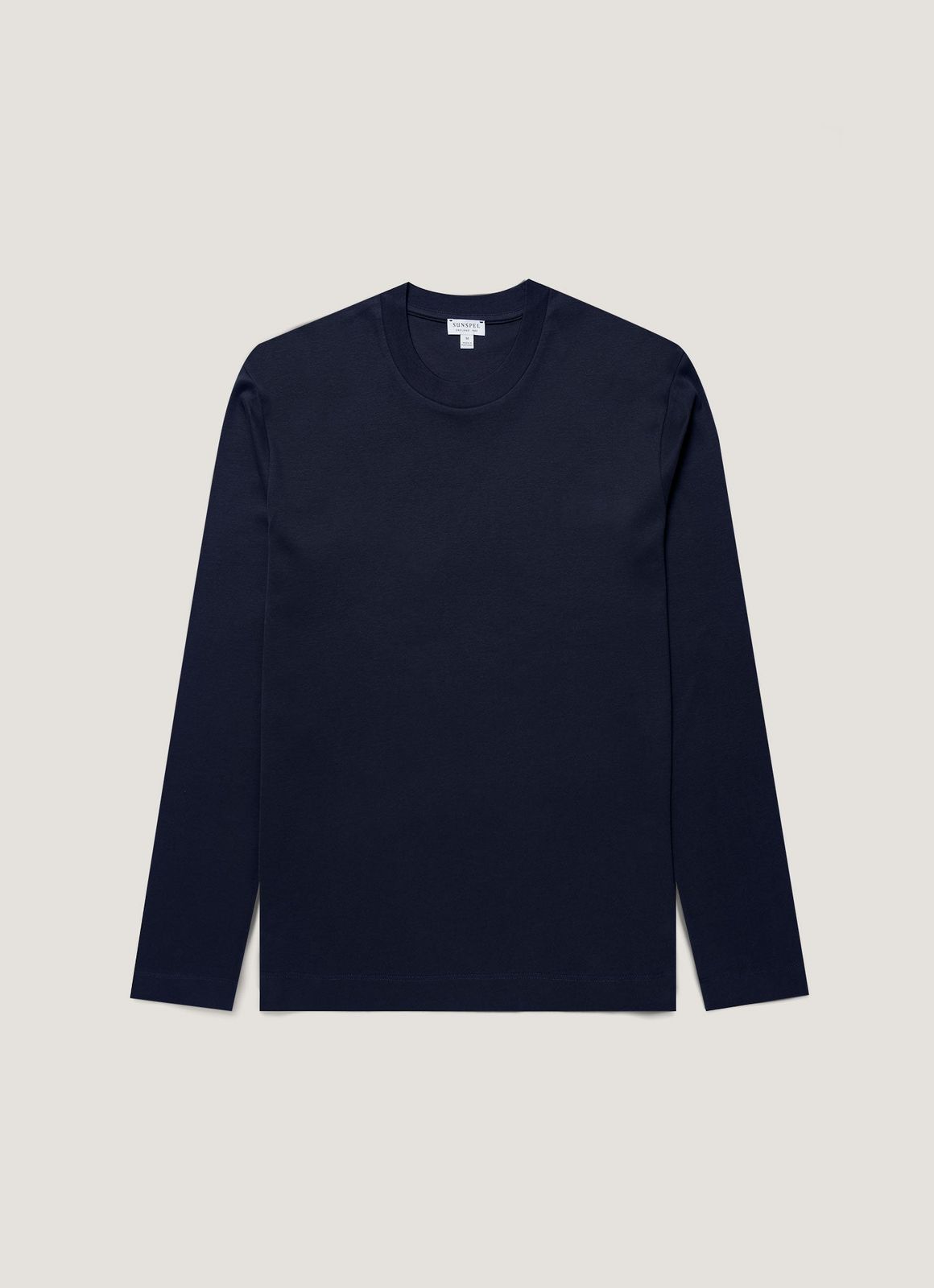 Men's Long Sleeve Heavyweight T-shirt in Midnight Navy