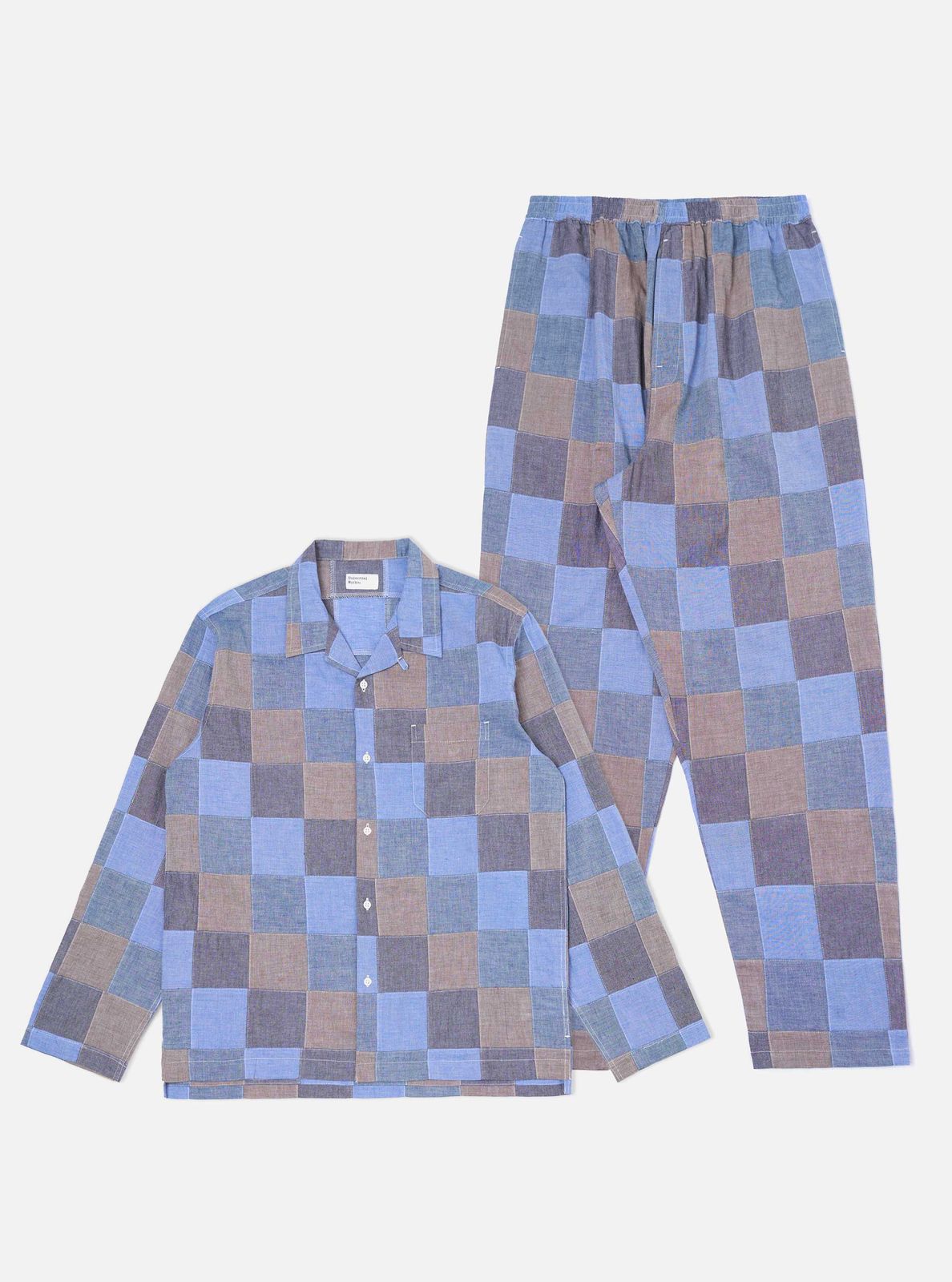 Indigo Patchwork Chambray Pyjama Set