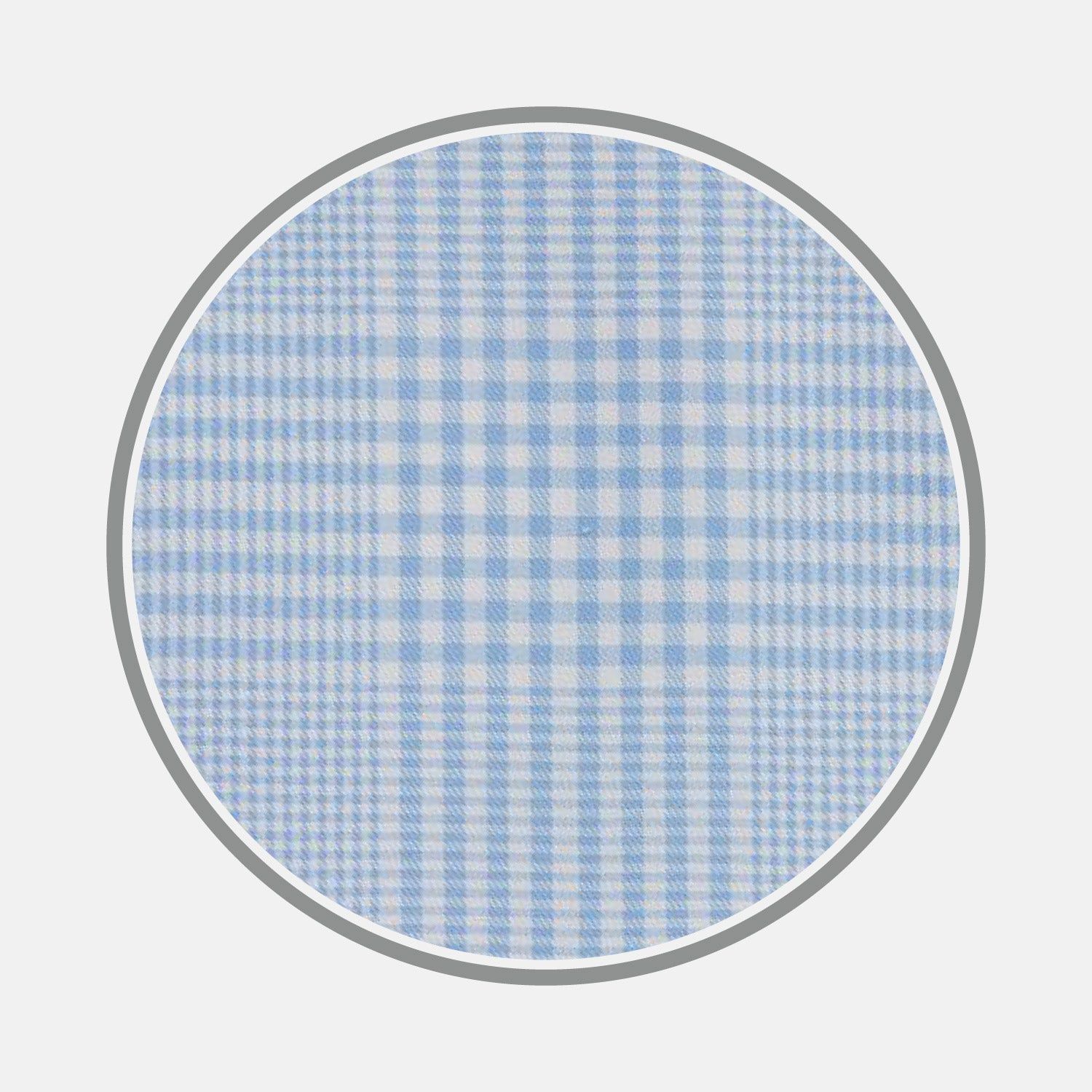 Pale Blue Check Cotton Fabric