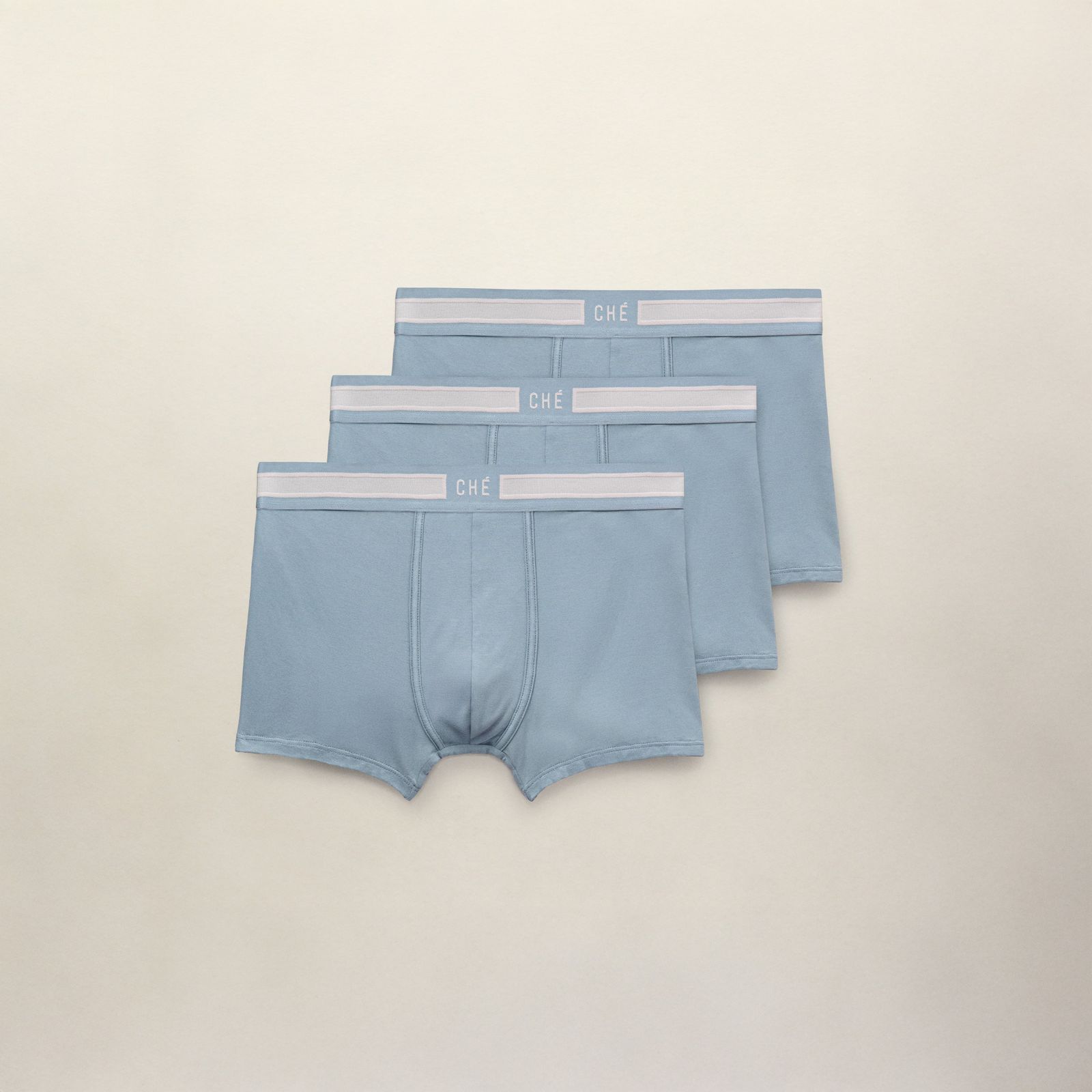 Signature Boxer Trunks 3 Pack - Powder Blue