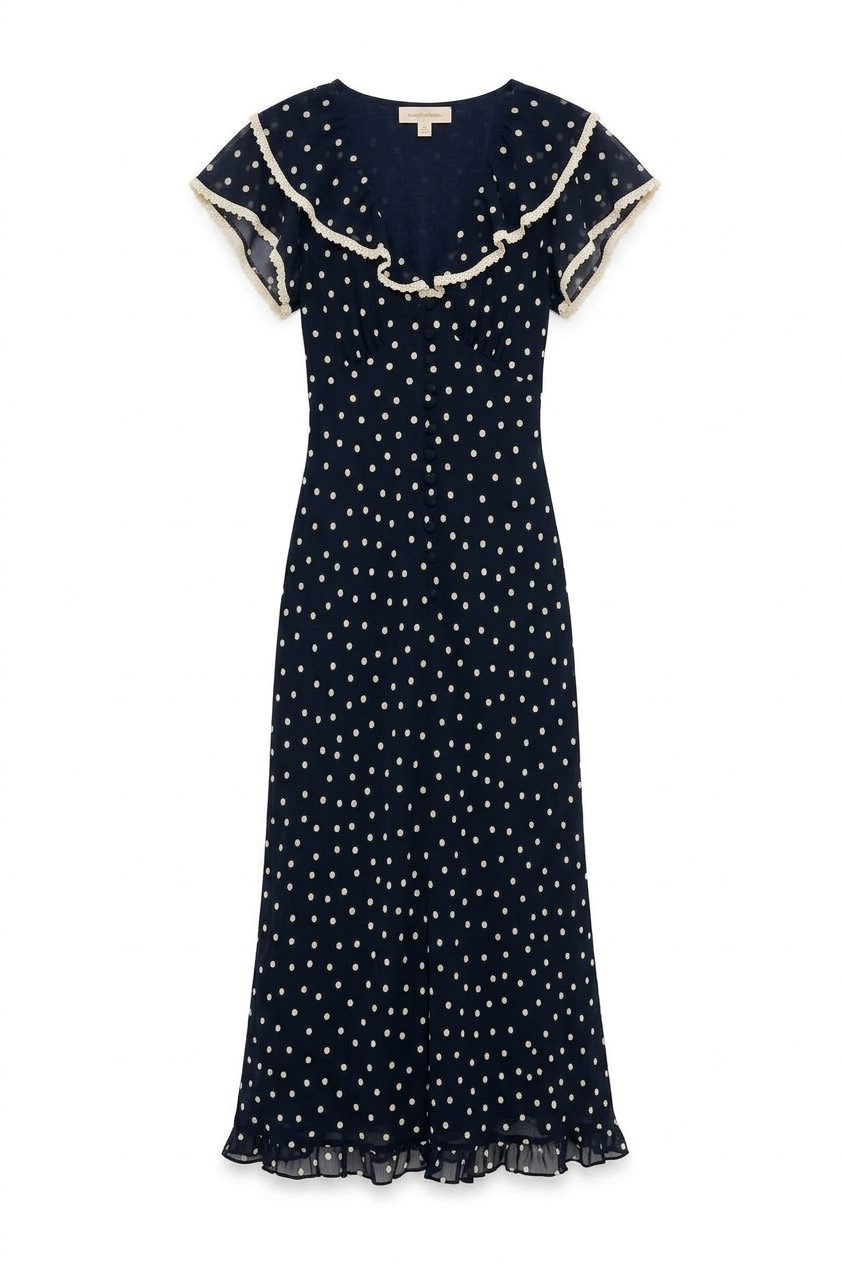 Bethea Dress Layla Dot Navy