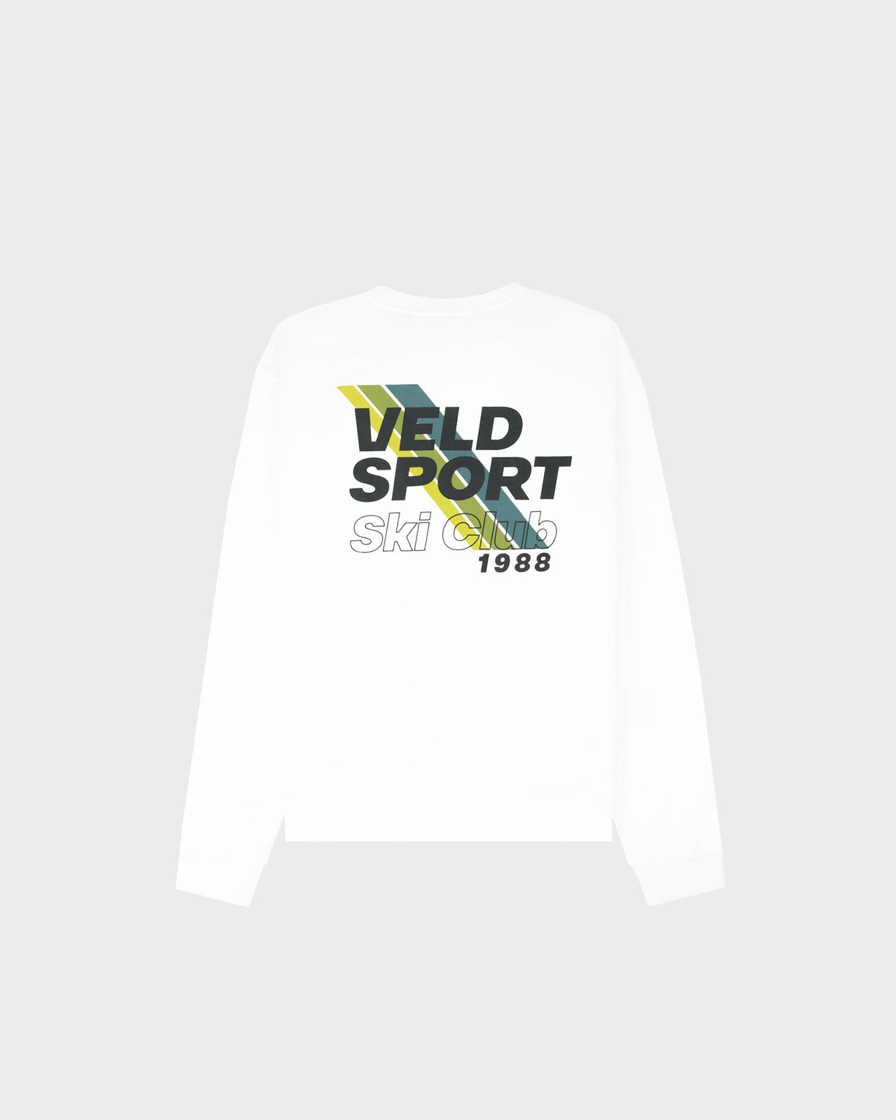 100% Organic Cotton Beverly Après Ski Long Sleeve T-Shirt | White