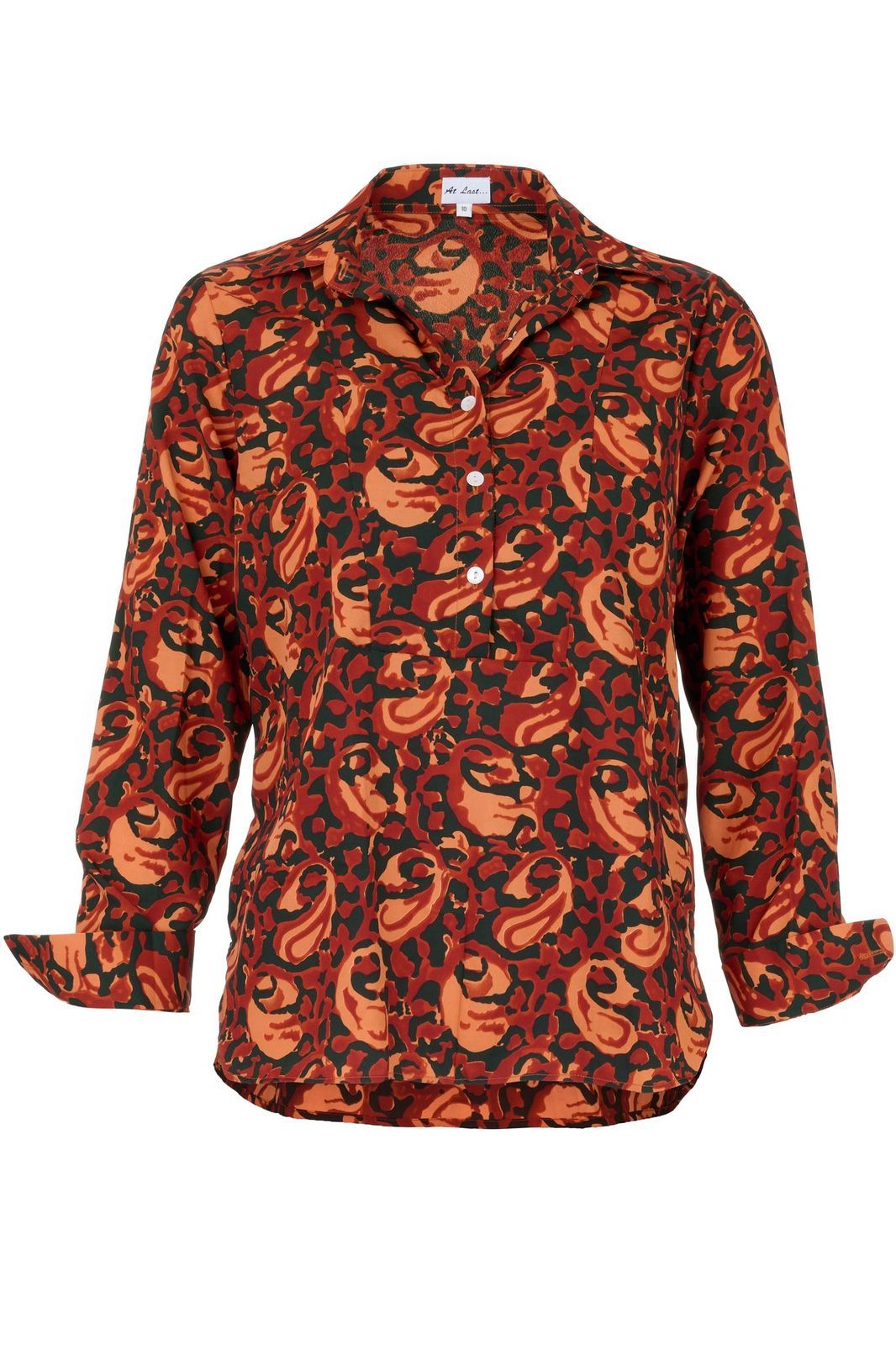 Soho Shirt In Autumn Leaves Swirl