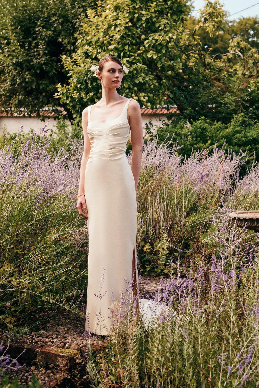 Talea Bridal Dress in Ivory Envers Satin