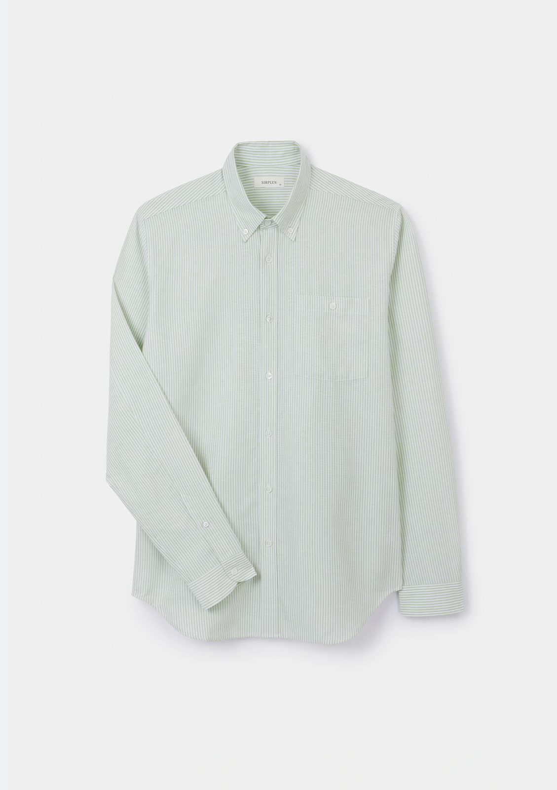 Apple Green Stripe Button-Down Shirt