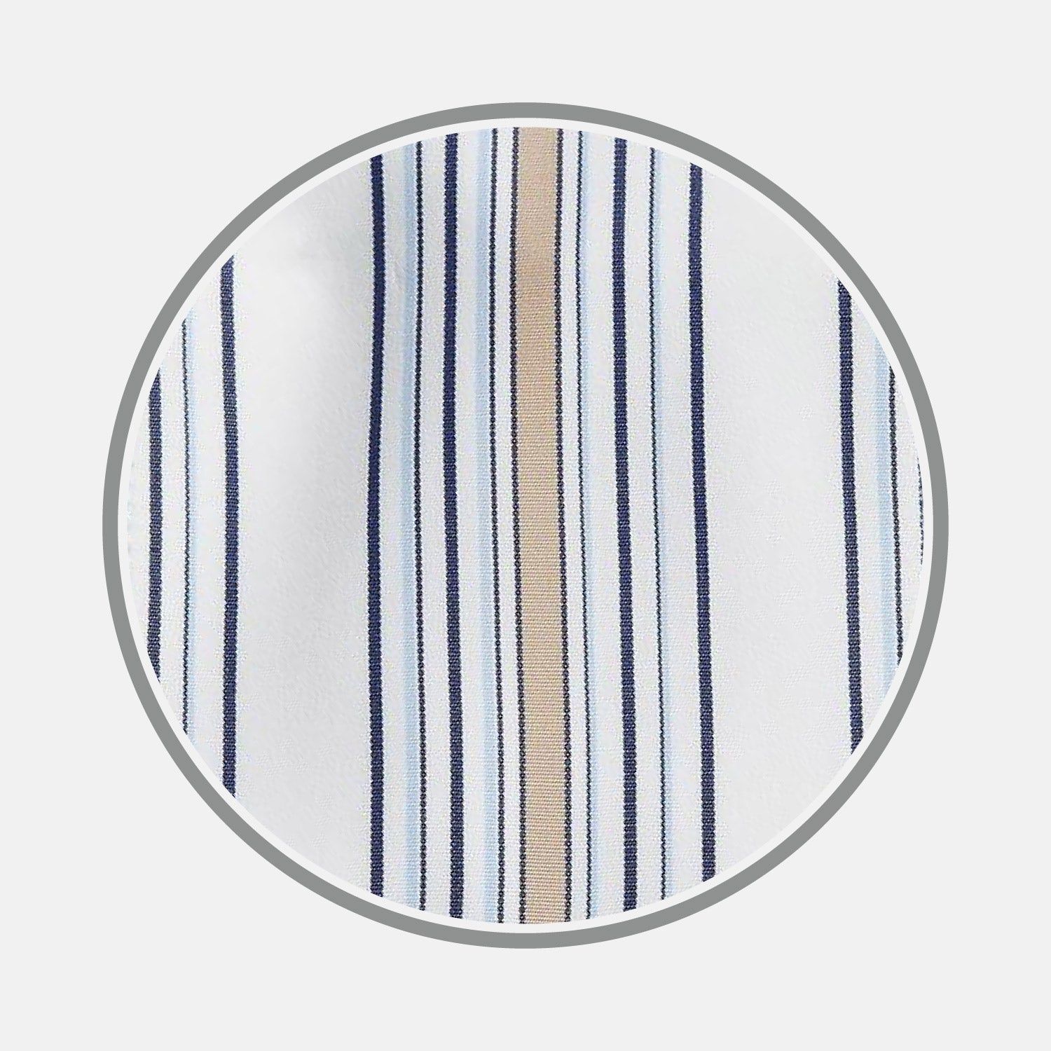 Sand Multi Stripe Cotton Fabric