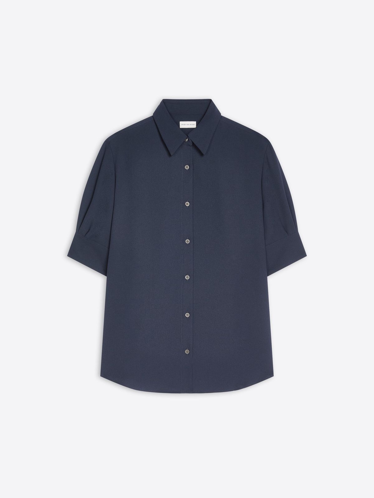 Cuffed crepe shirt