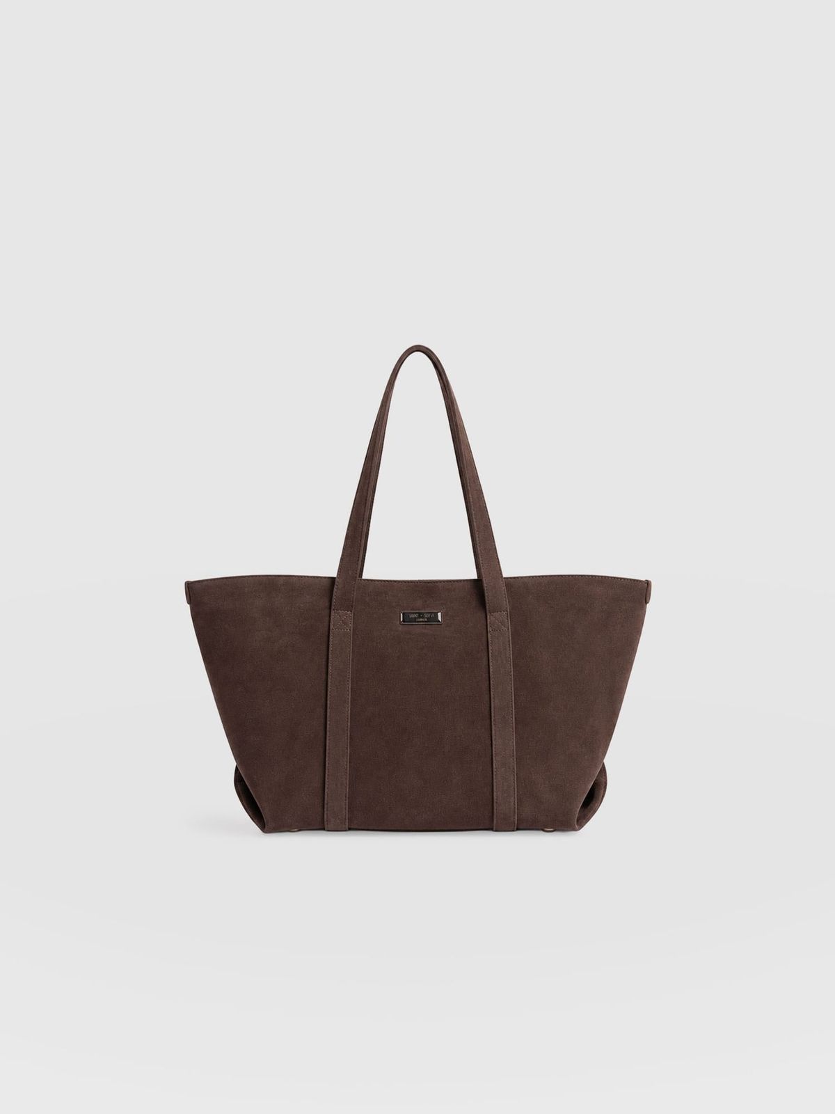 Kara Shopper Bag - Brown Suede