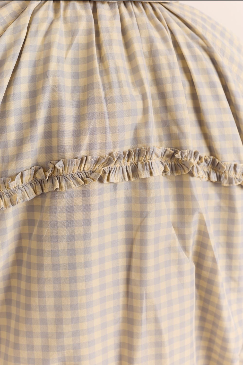 Lailah Lightweight Shell Jacket - Oyster Gingham