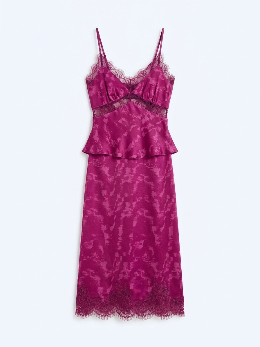 Tamara Top In Magenta Moire