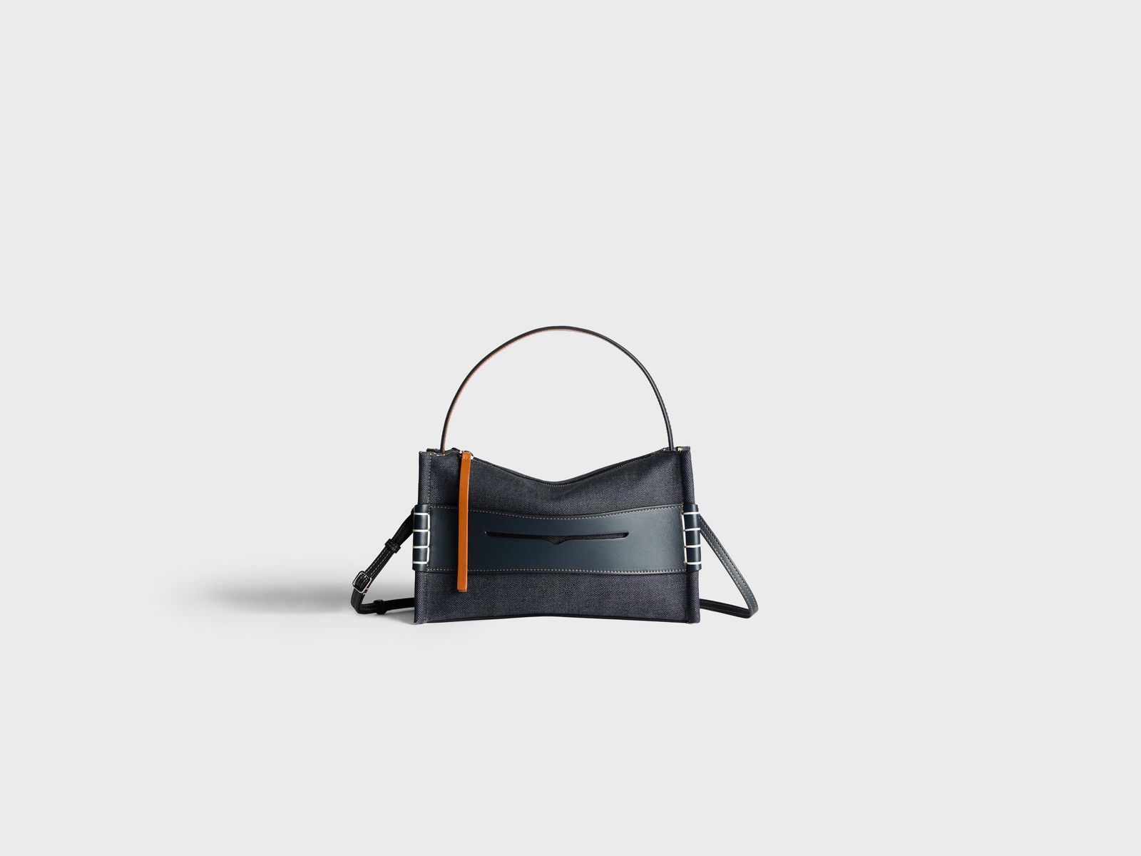 SMALL LOAFER BAG IN INDIGO DENIM