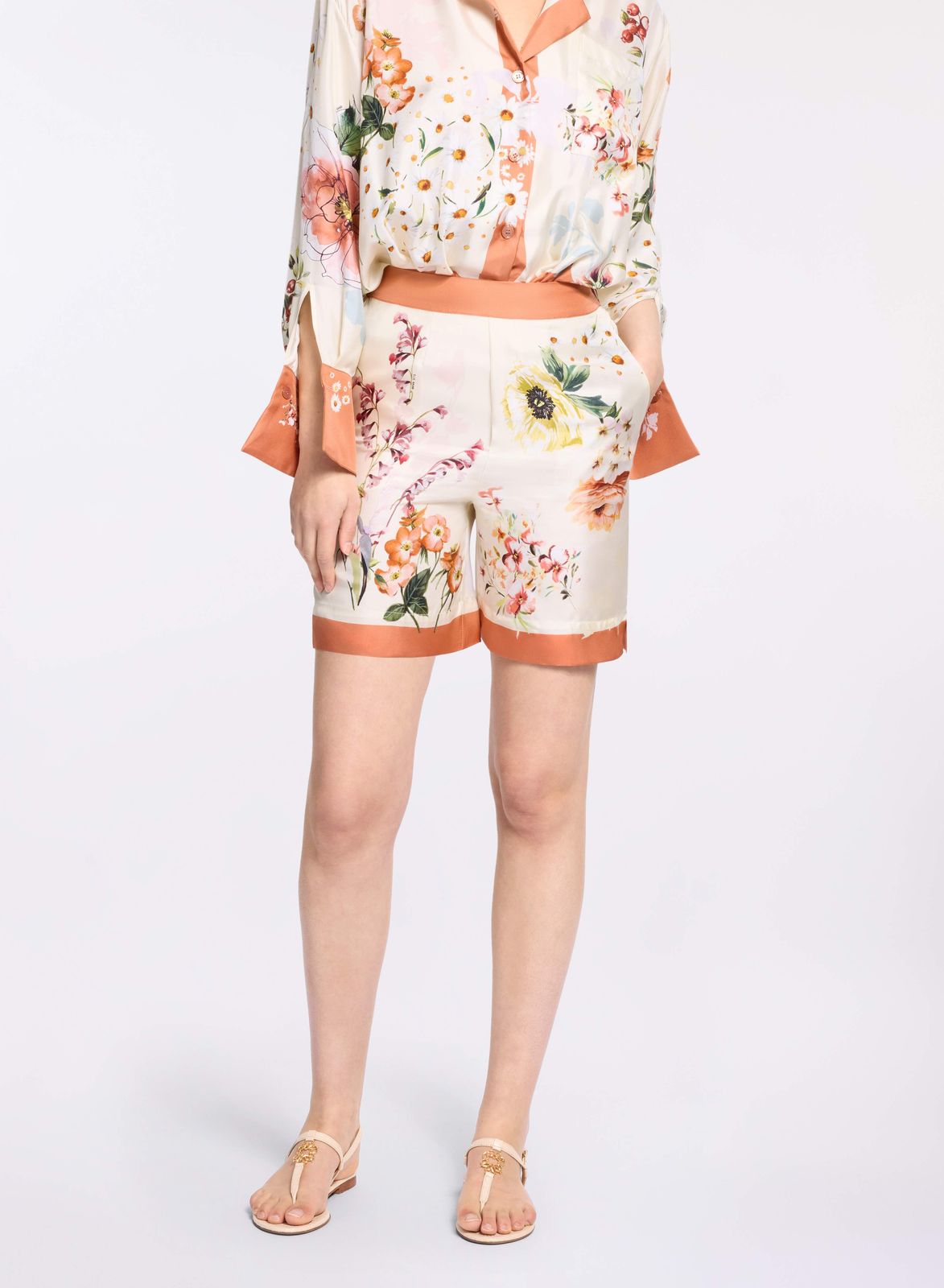 Printed Twill Shorts